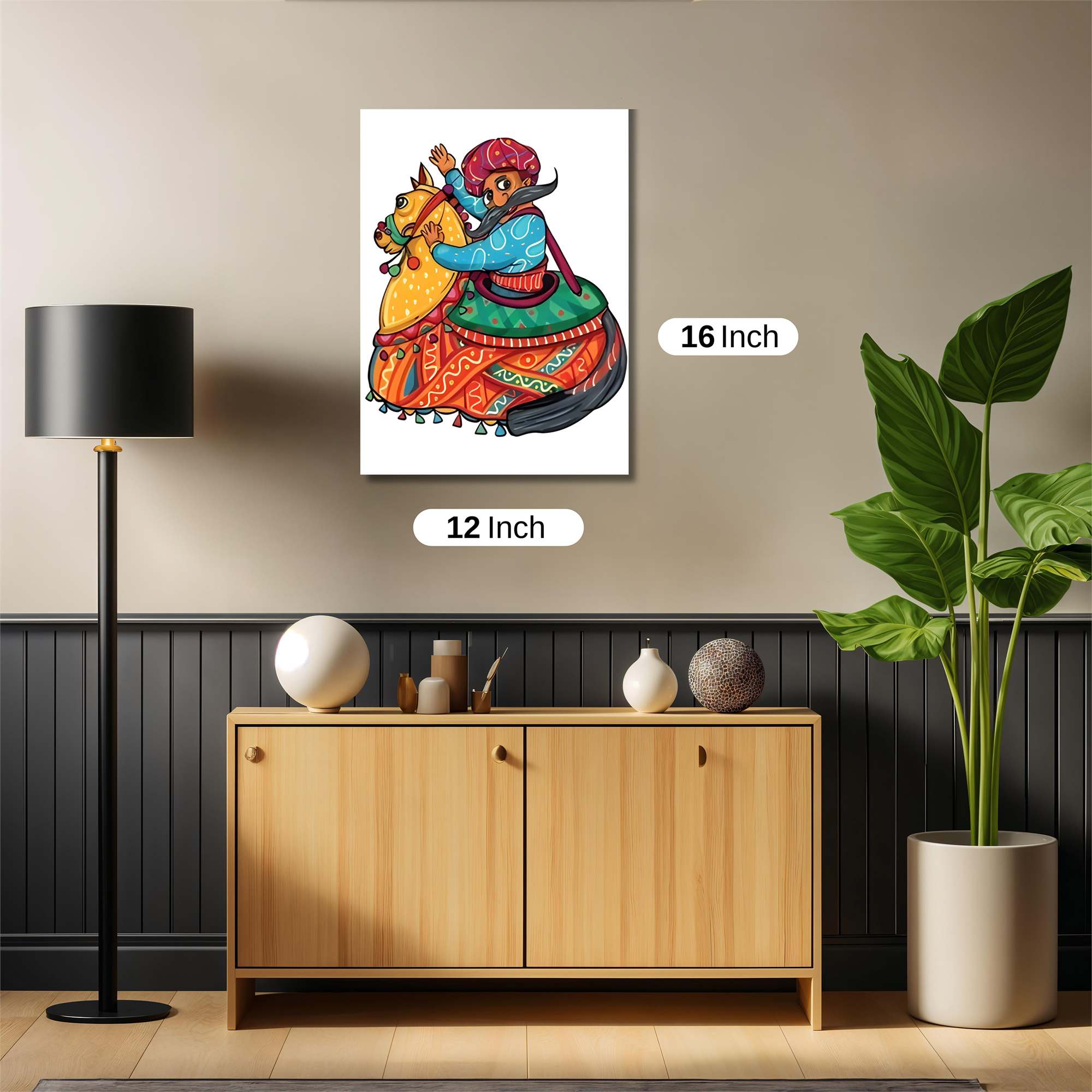 Rajput Revelry Safe Wall Magnetic / M