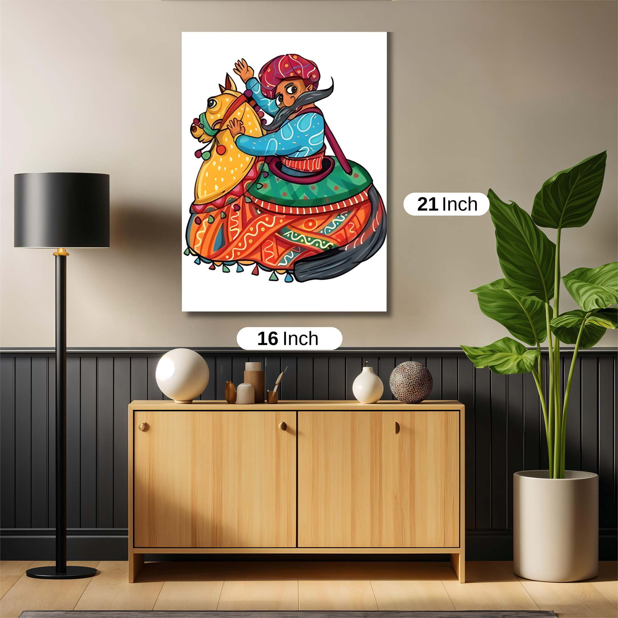 Rajput Revelry Safe Wall Magnetic / M
