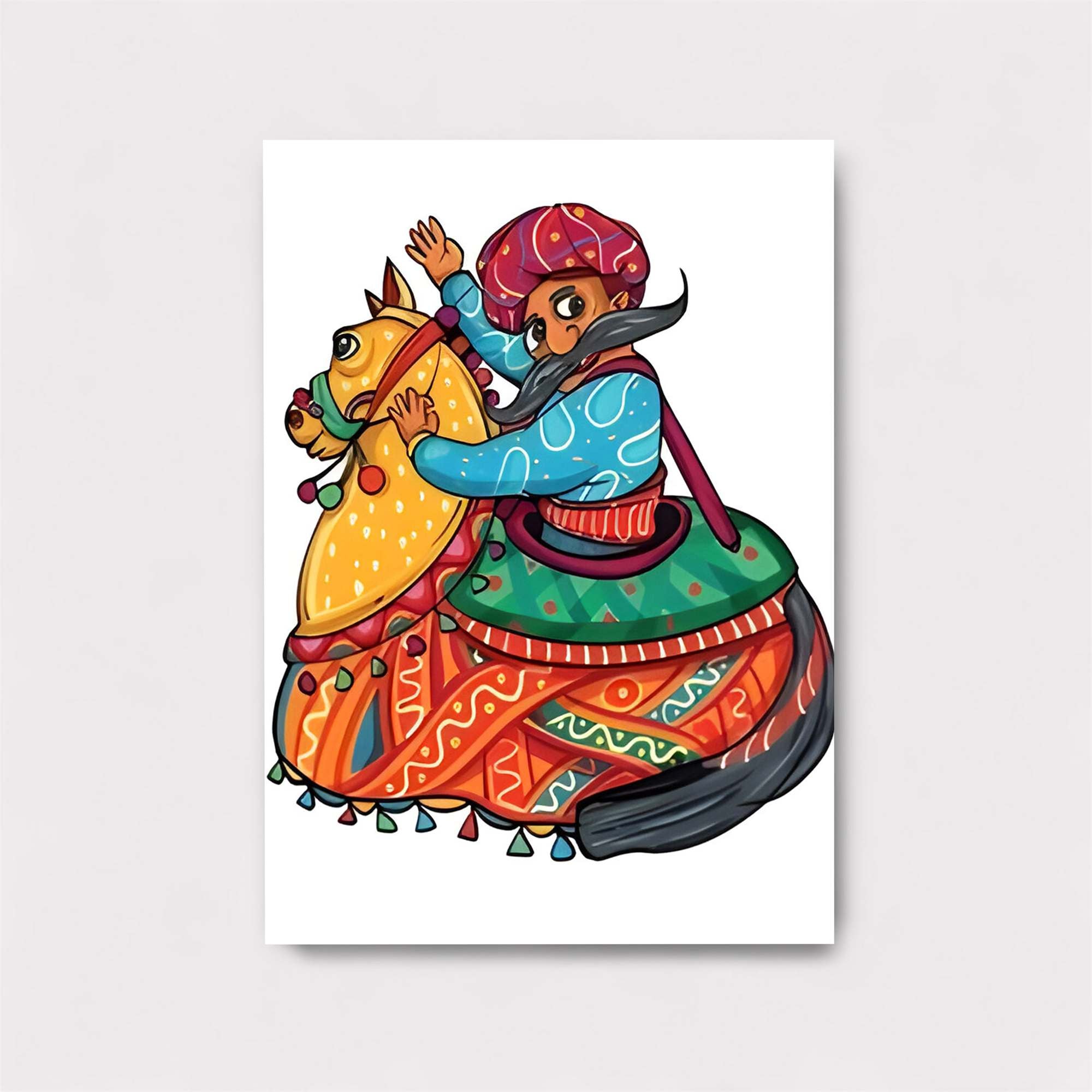 Rajput Revelry Safe Wall Magnetic / M