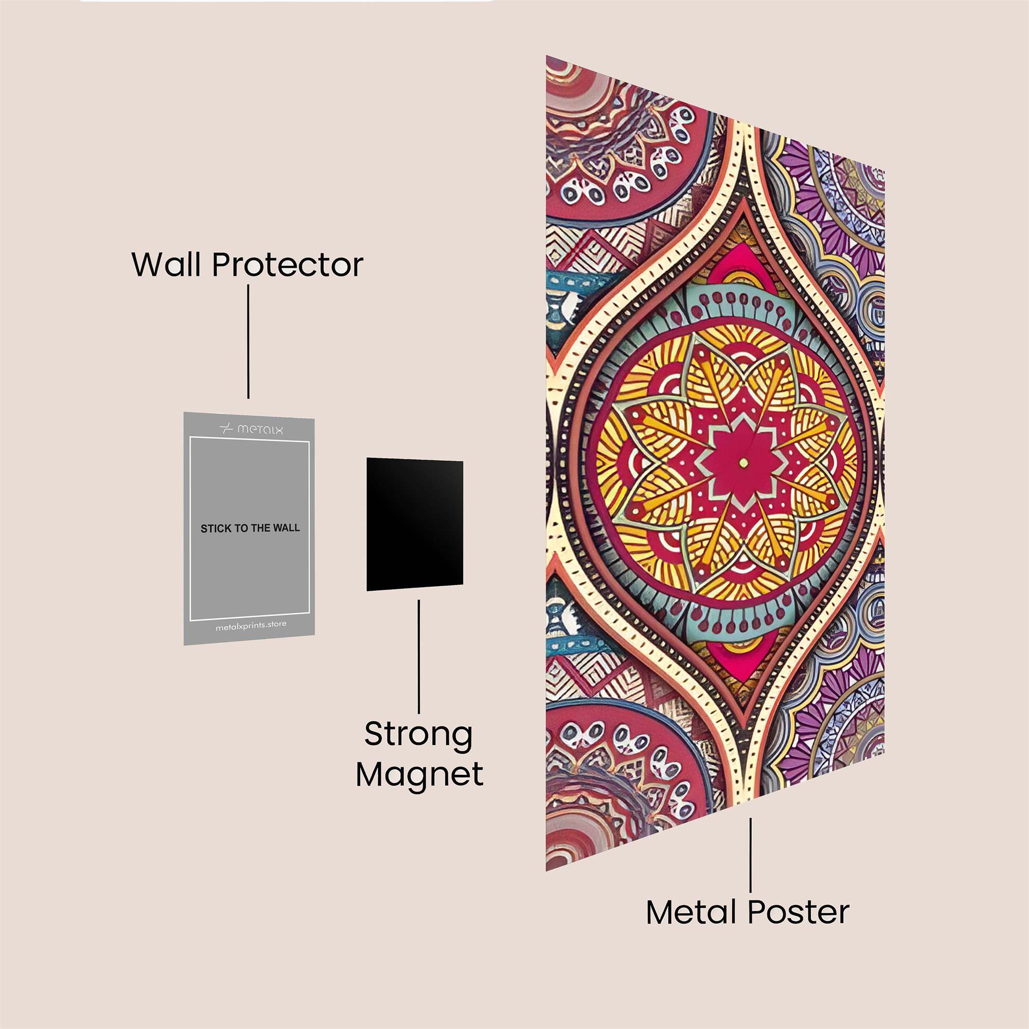 Mandala Bliss Safe Wall Magnetic / M