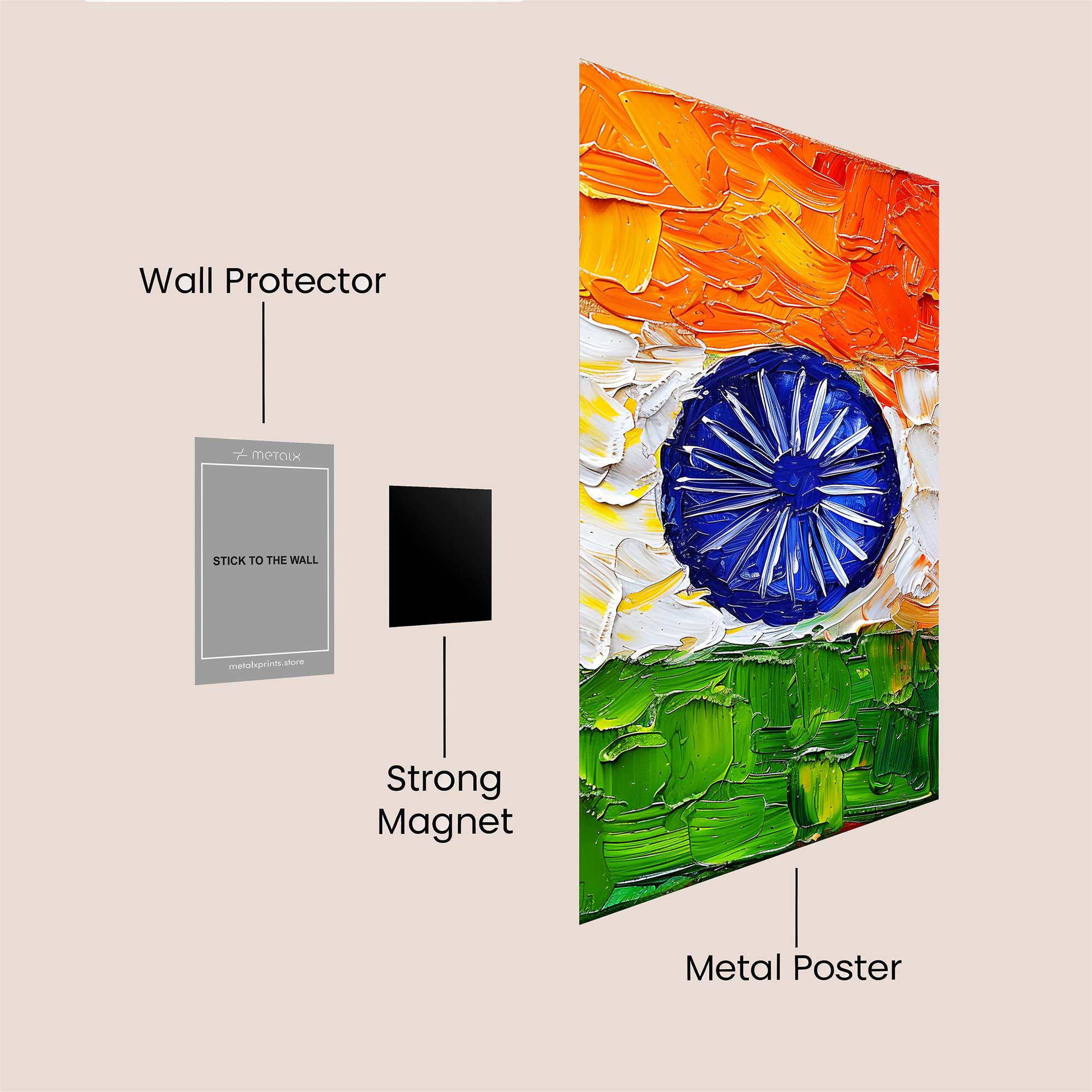 India Vibrant Safe Wall Magnetic / M