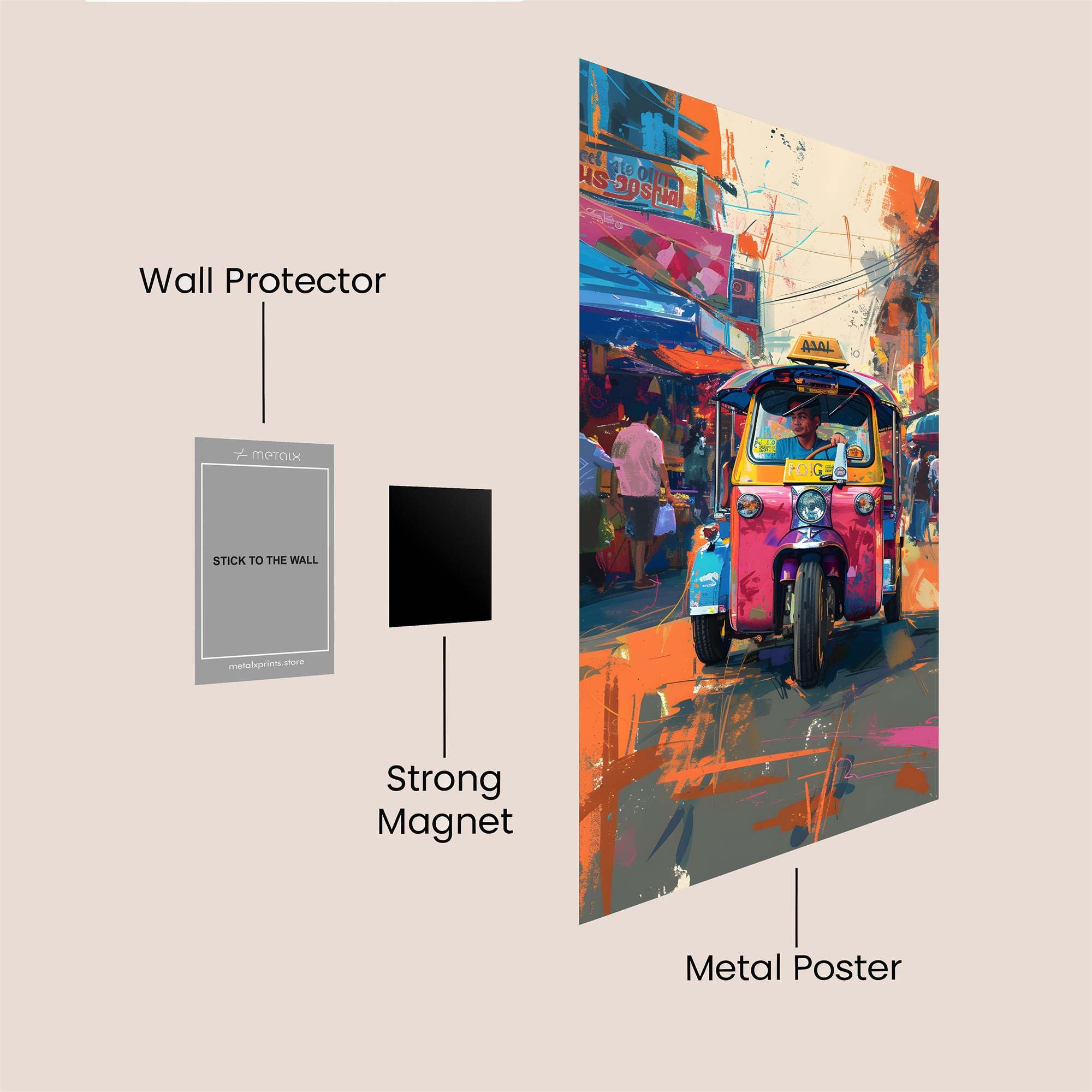 TukTuk Vibrance Safe Wall Magnetic / M