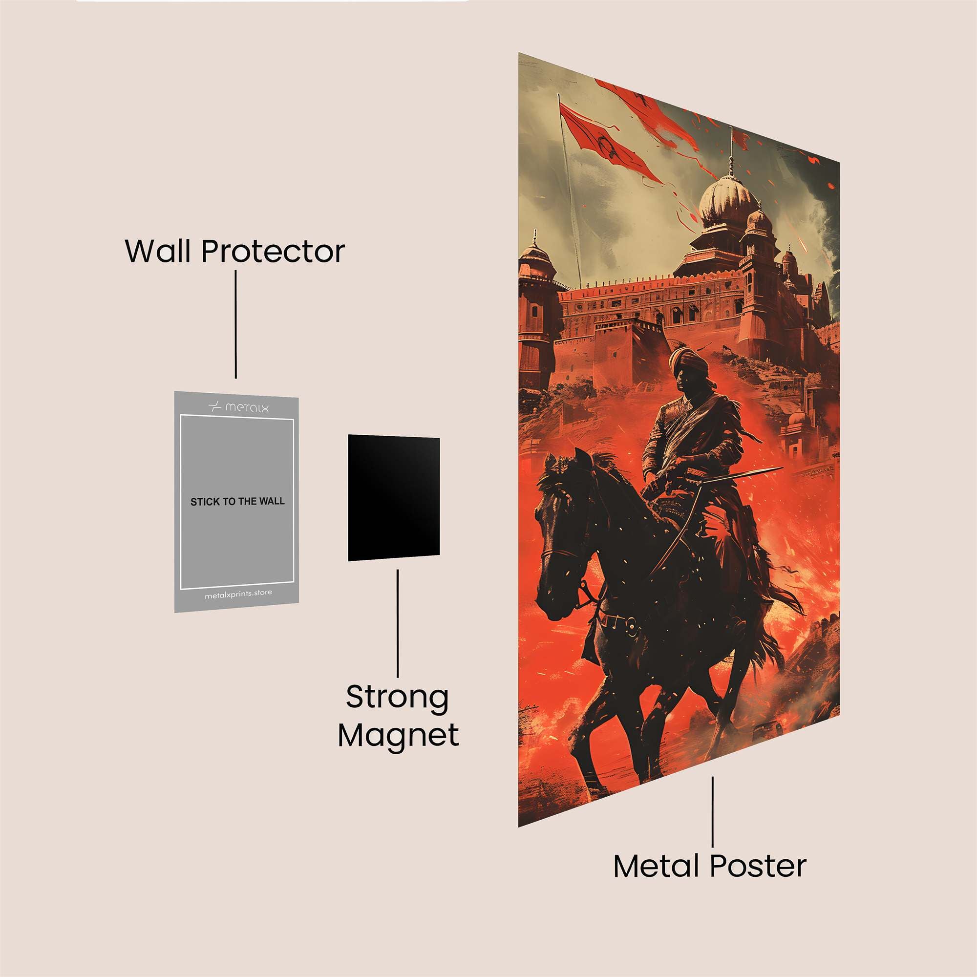 Warrior Blaze Safe Wall Magnetic / M