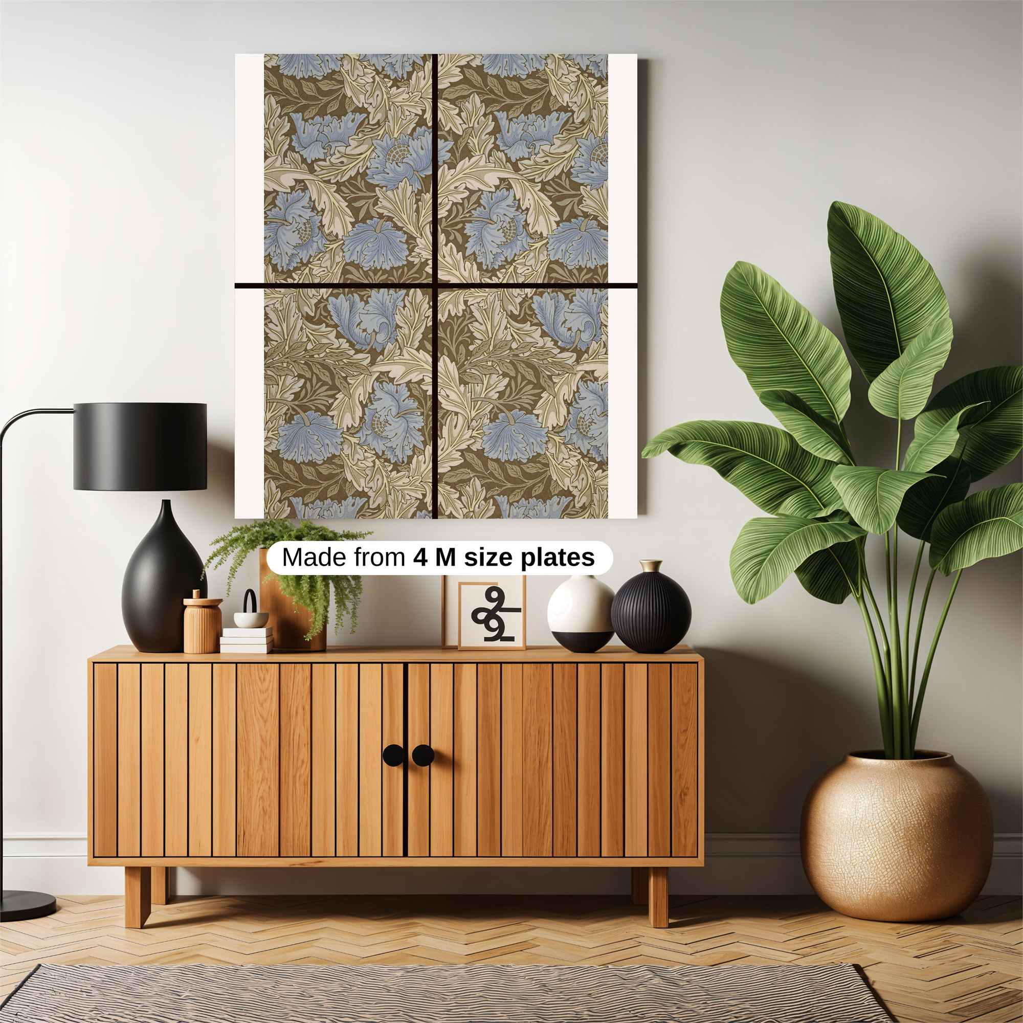 Floral Serenity Safe Wall Magnetic / M