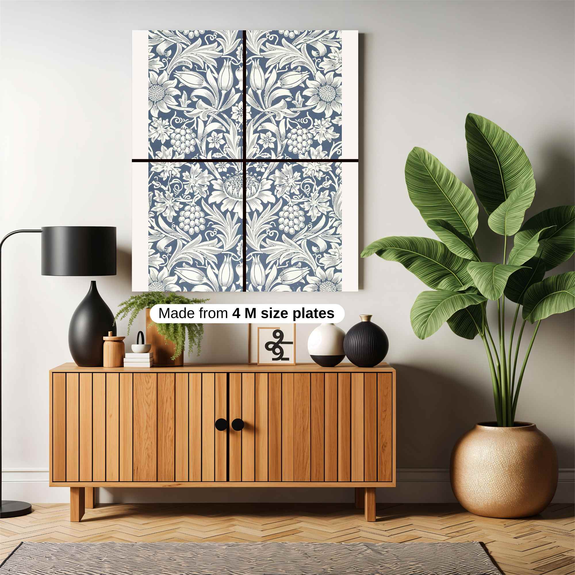 Floral Elegance Safe Wall Magnetic / M