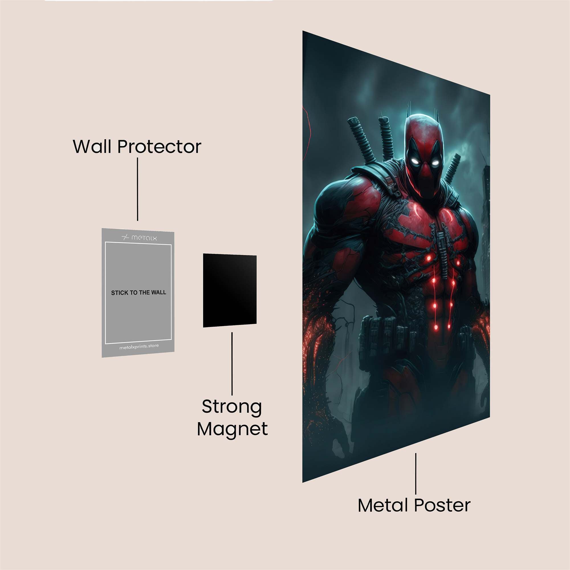 Deadpool Sinister Safe Wall Magnetic / M