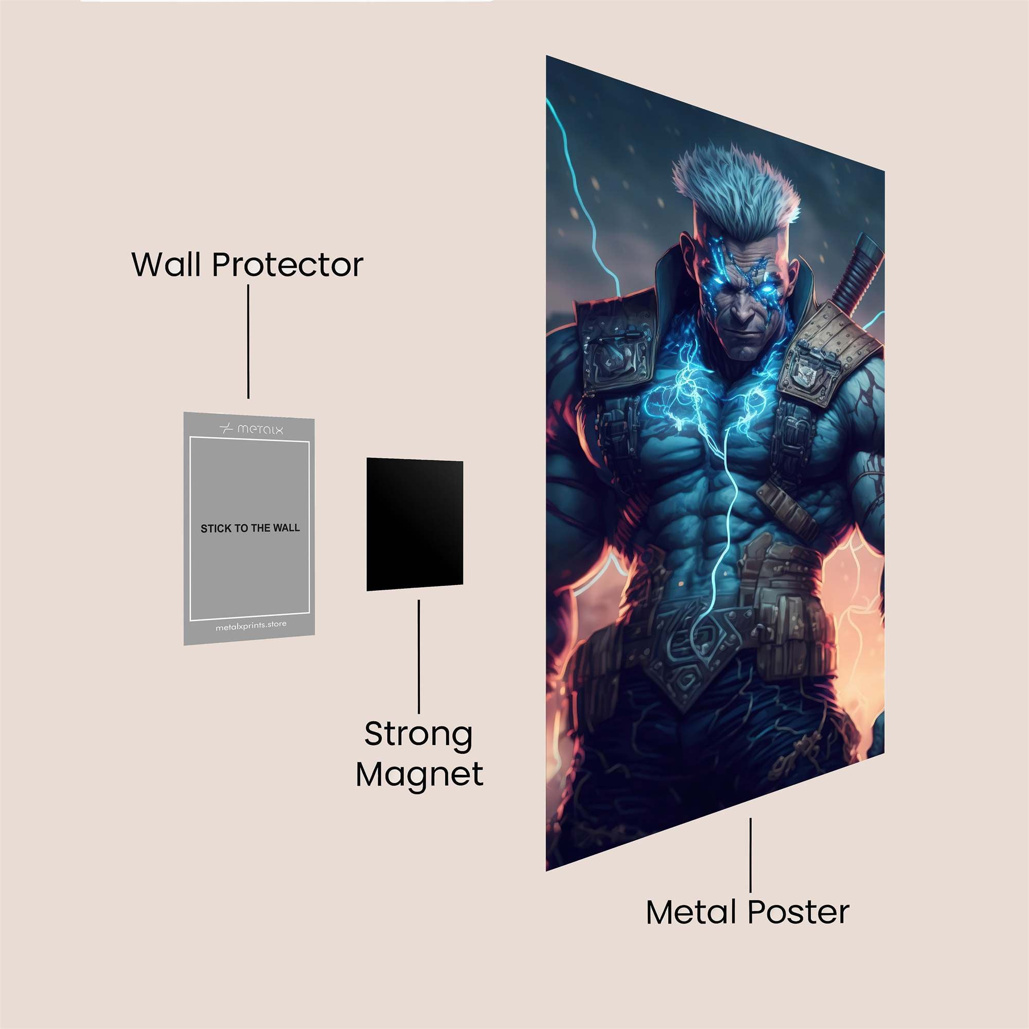 Electro Warrior Safe Wall Magnetic / M