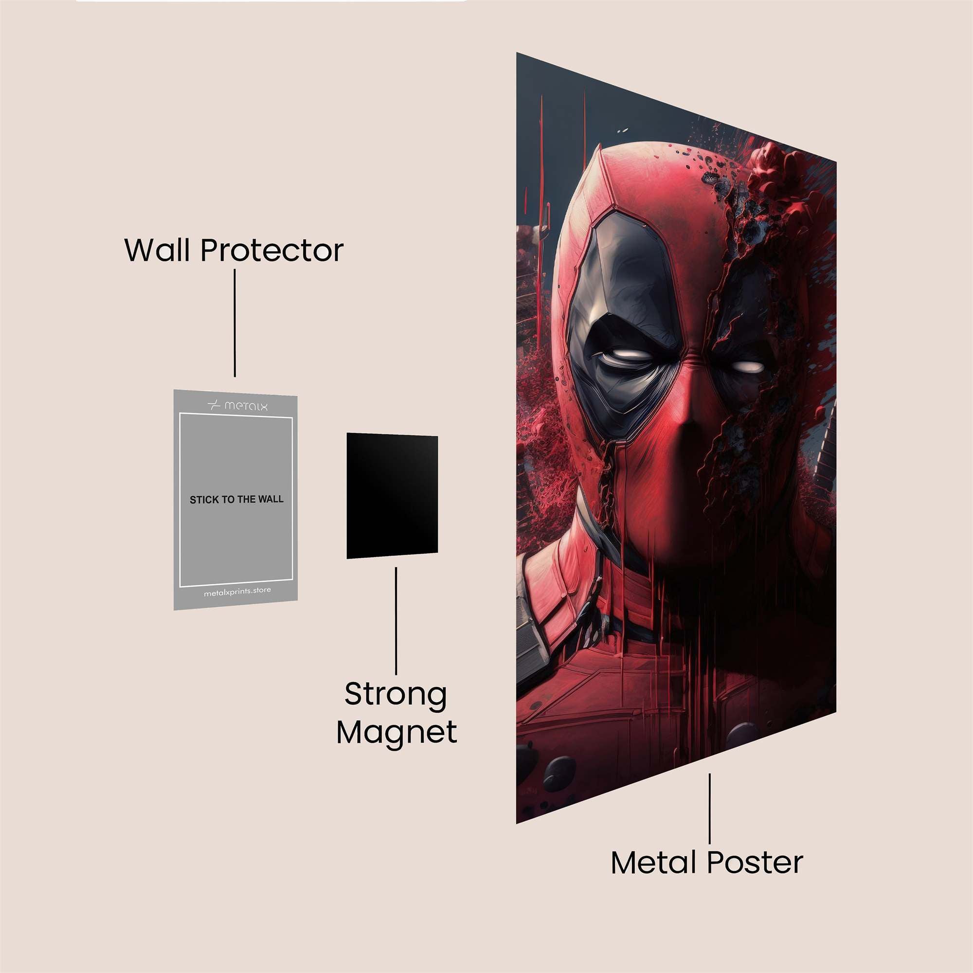 Deadpool Explosive Safe Wall Magnetic / M