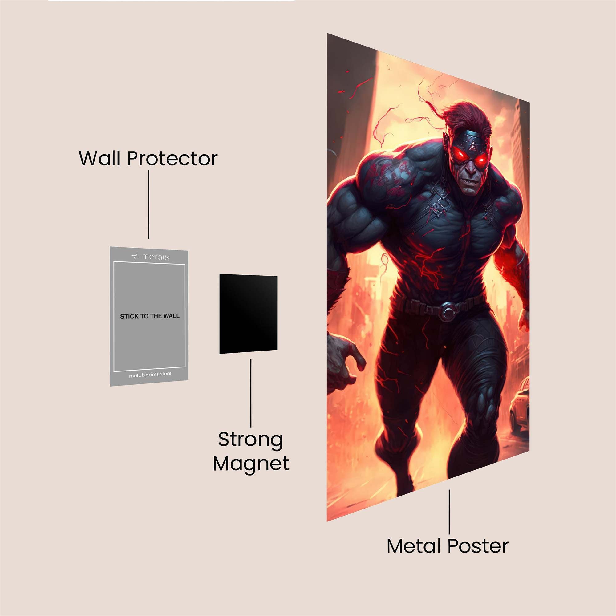 Doomsday Rampage Safe Wall Magnetic / M