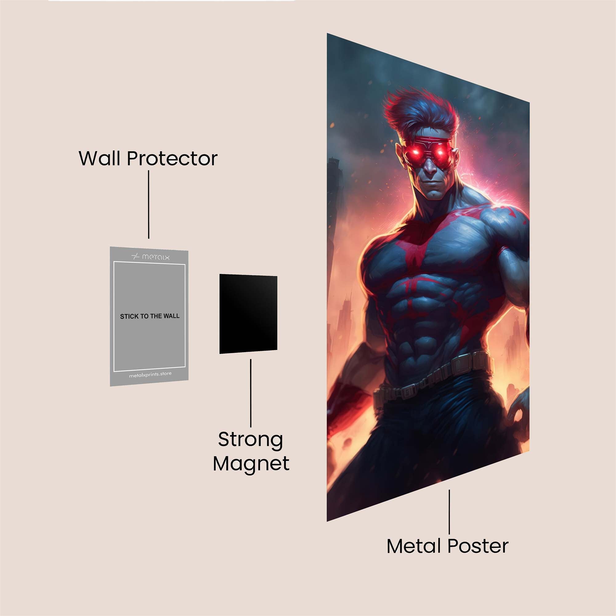 Cyclops Inferno Safe Wall Magnetic / M