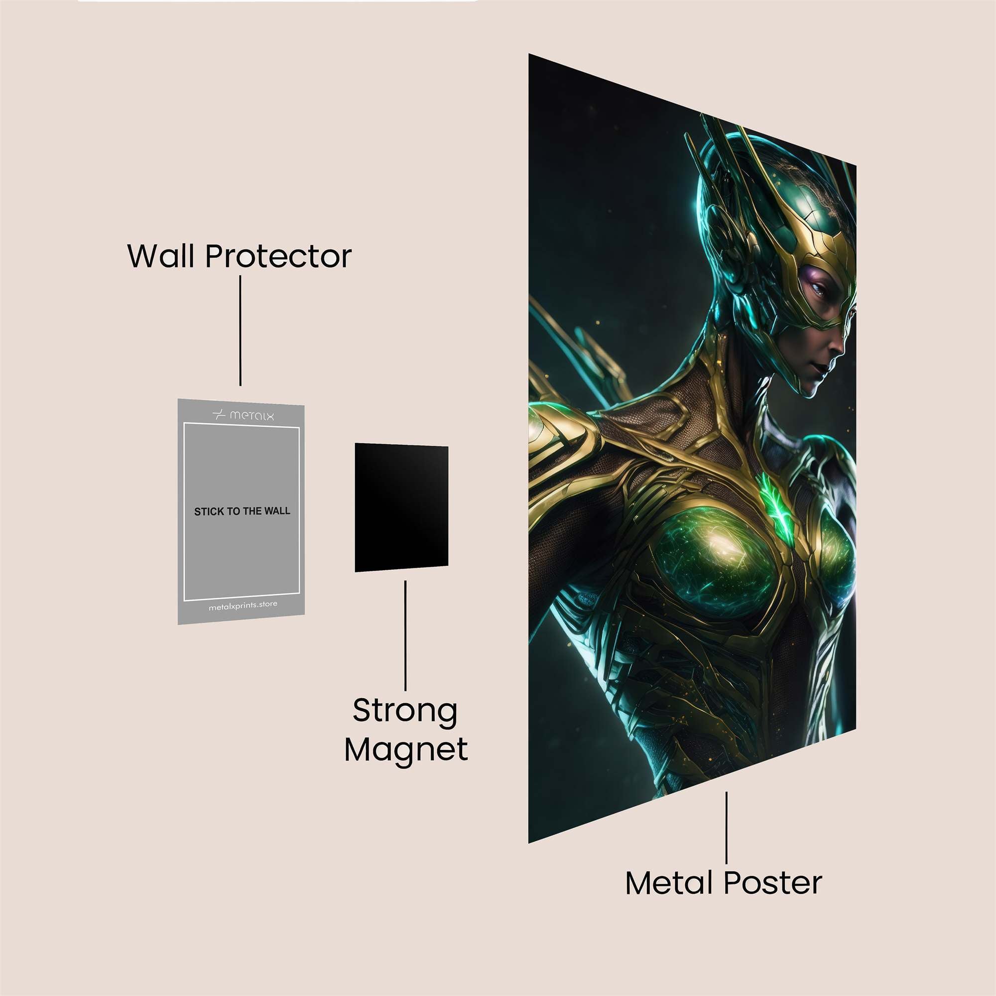 Alien Enigma Safe Wall Magnetic / M