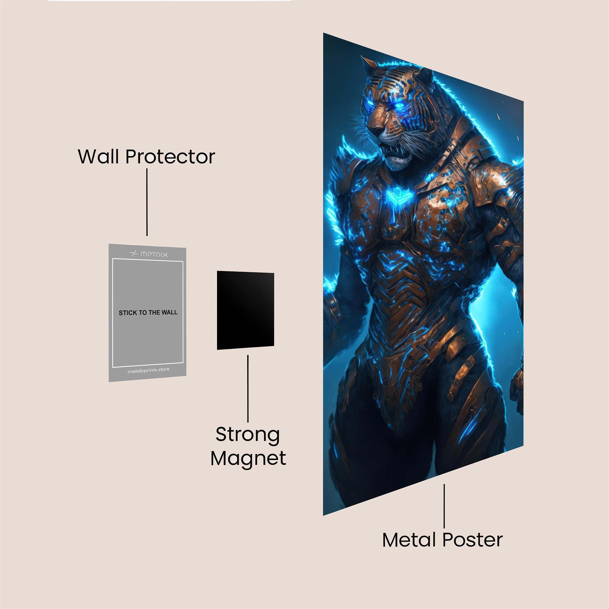 Tiger Guardian Safe Wall Magnetic / M