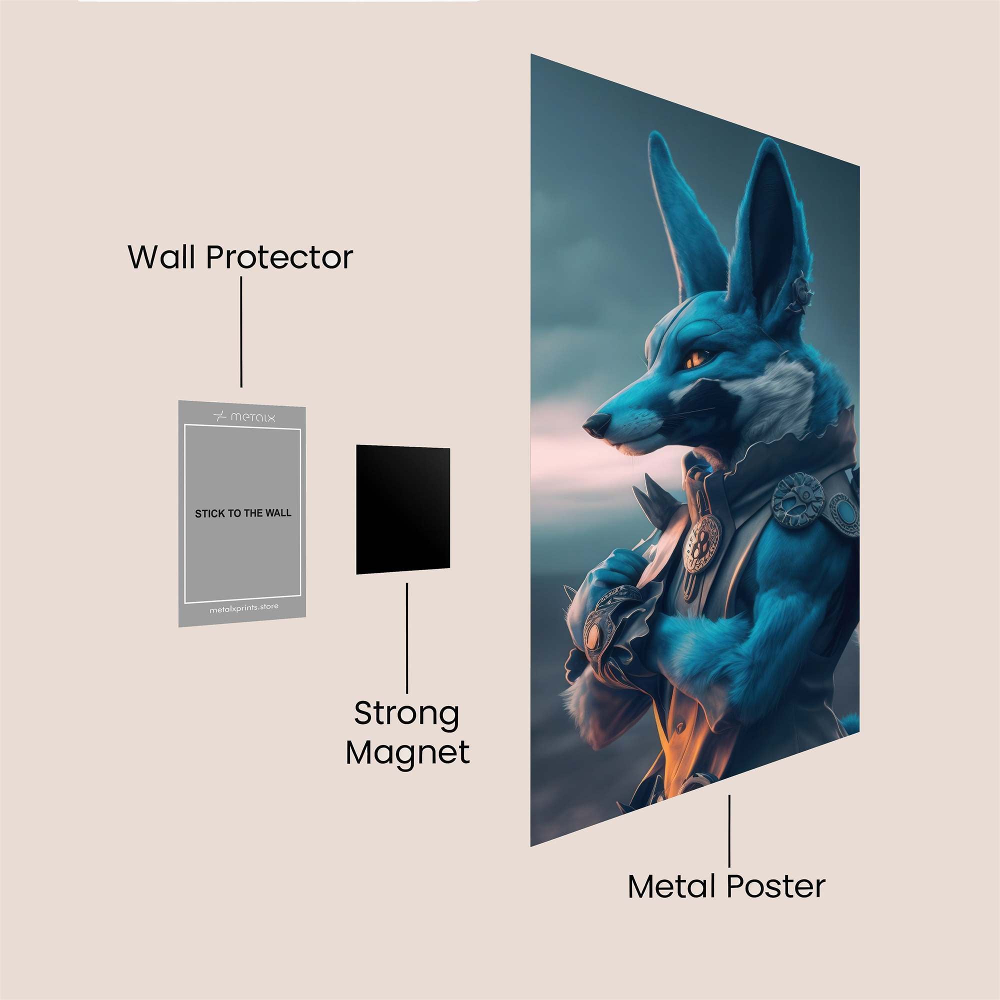 Ahri Majestic Safe Wall Magnetic / M