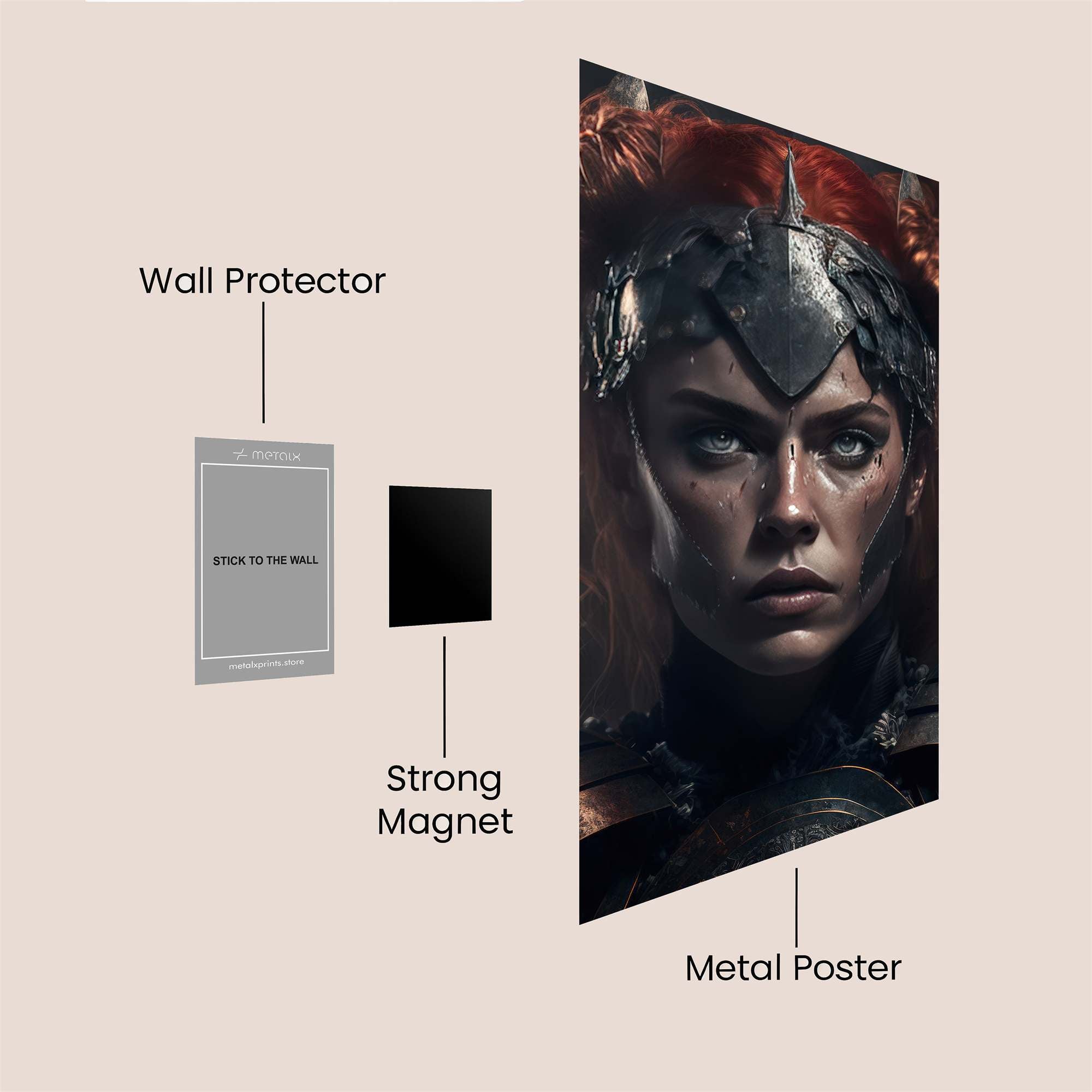 Warrior Resolute Safe Wall Magnetic / M