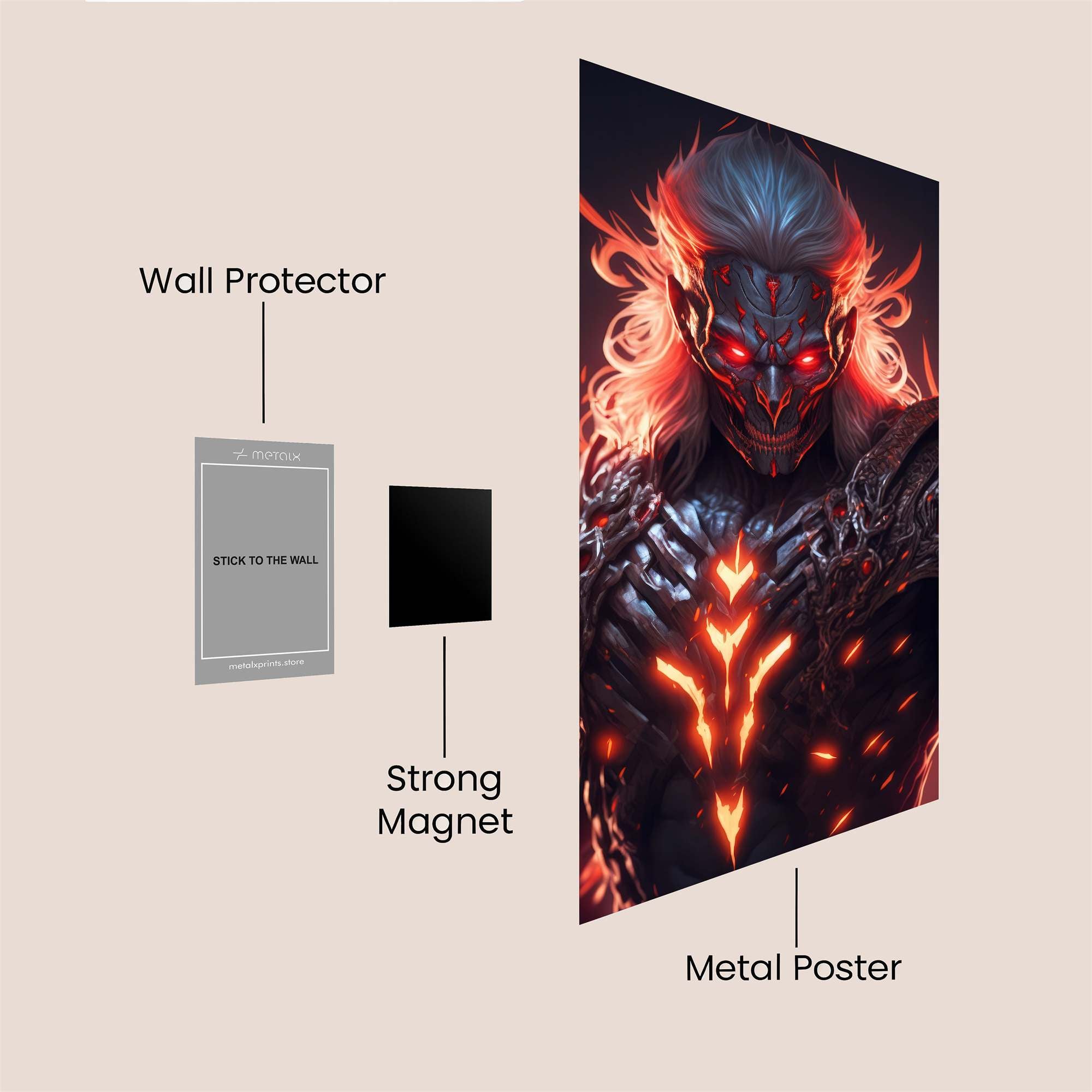 Infernal Wrath Safe Wall Magnetic / M