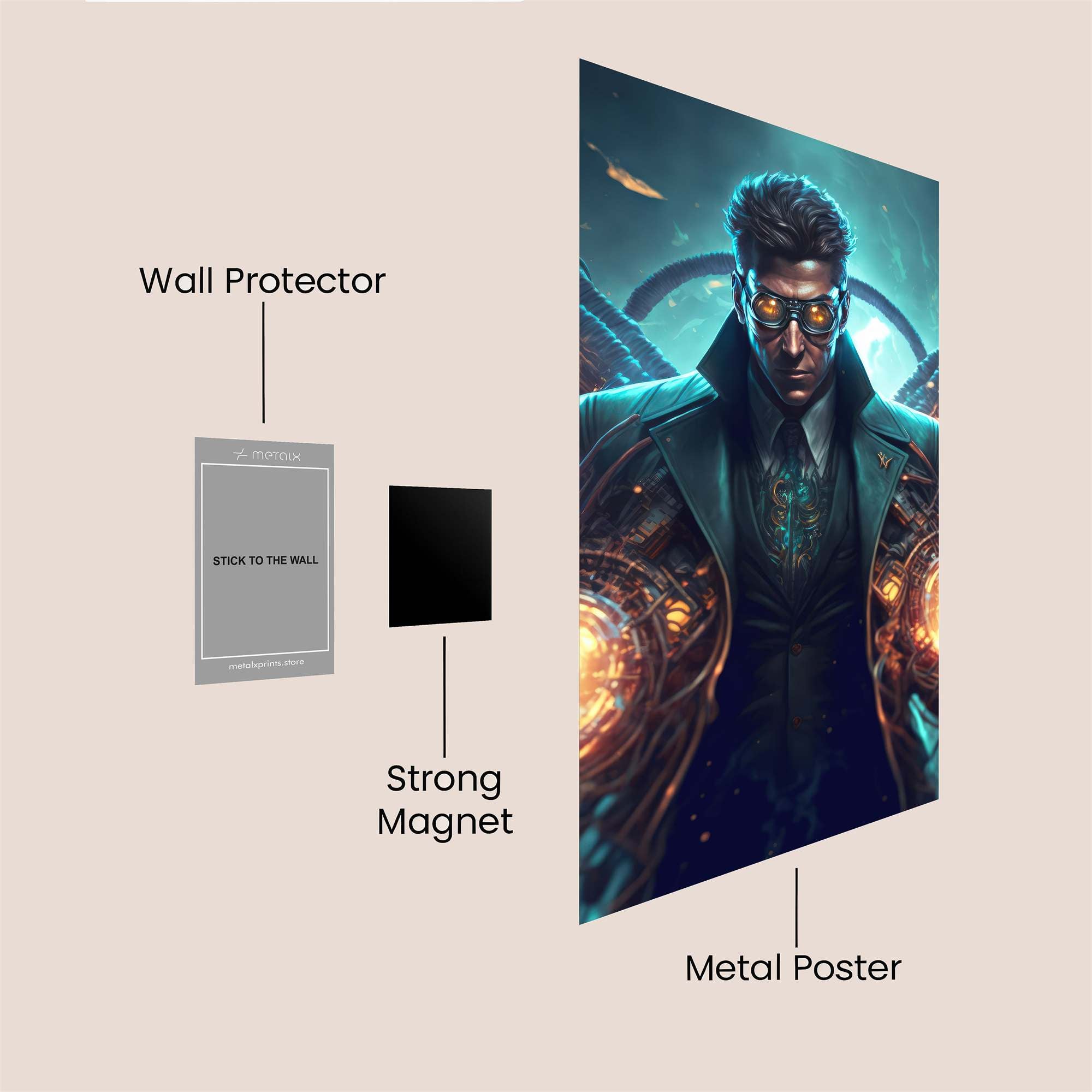 Doctor Menacing Safe Wall Magnetic / M