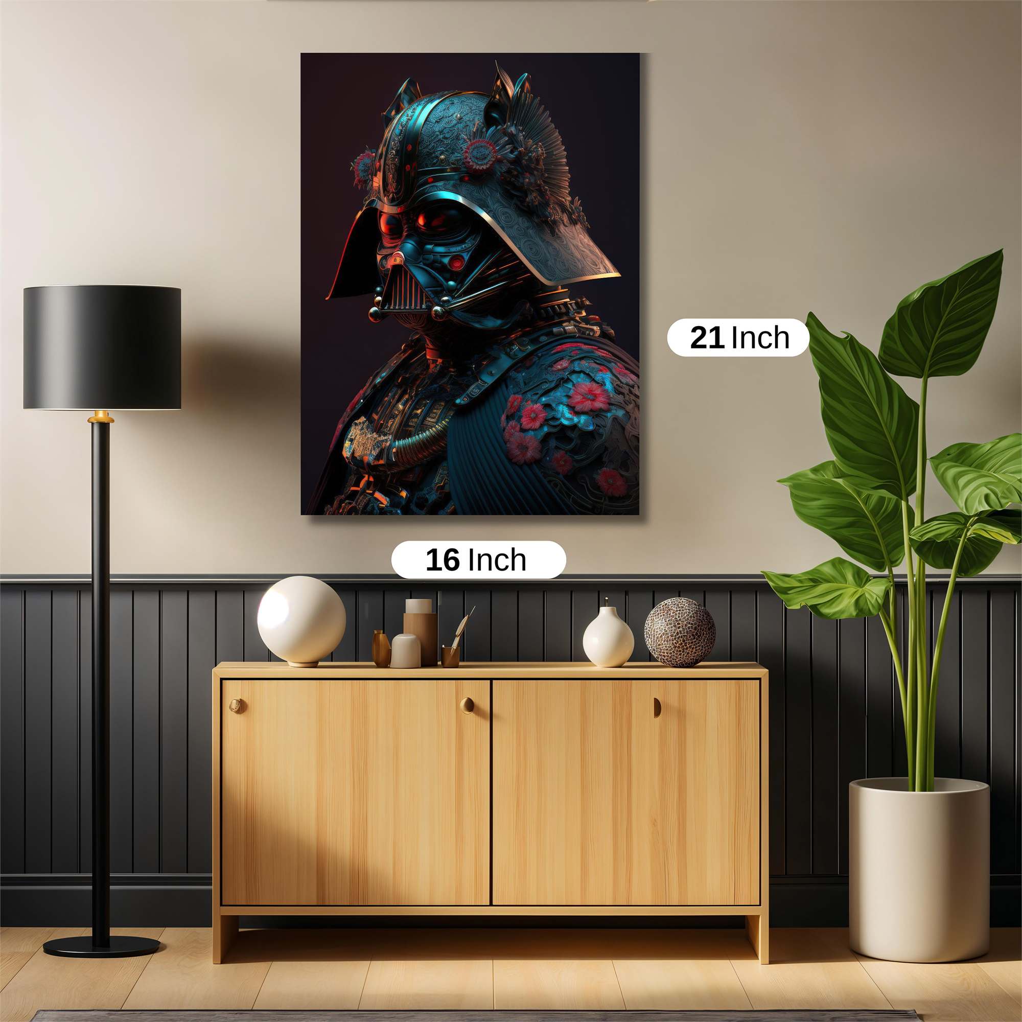 Darth Floral Safe Wall Magnetic / M