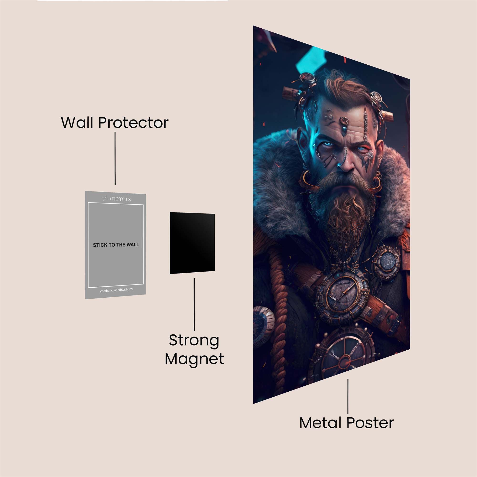 Warrior Resolute Safe Wall Magnetic / M