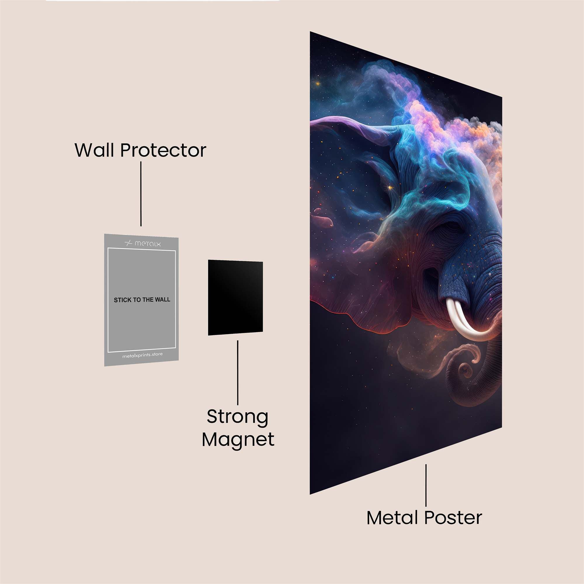 CosmicElephant Safe Wall Magnetic / M