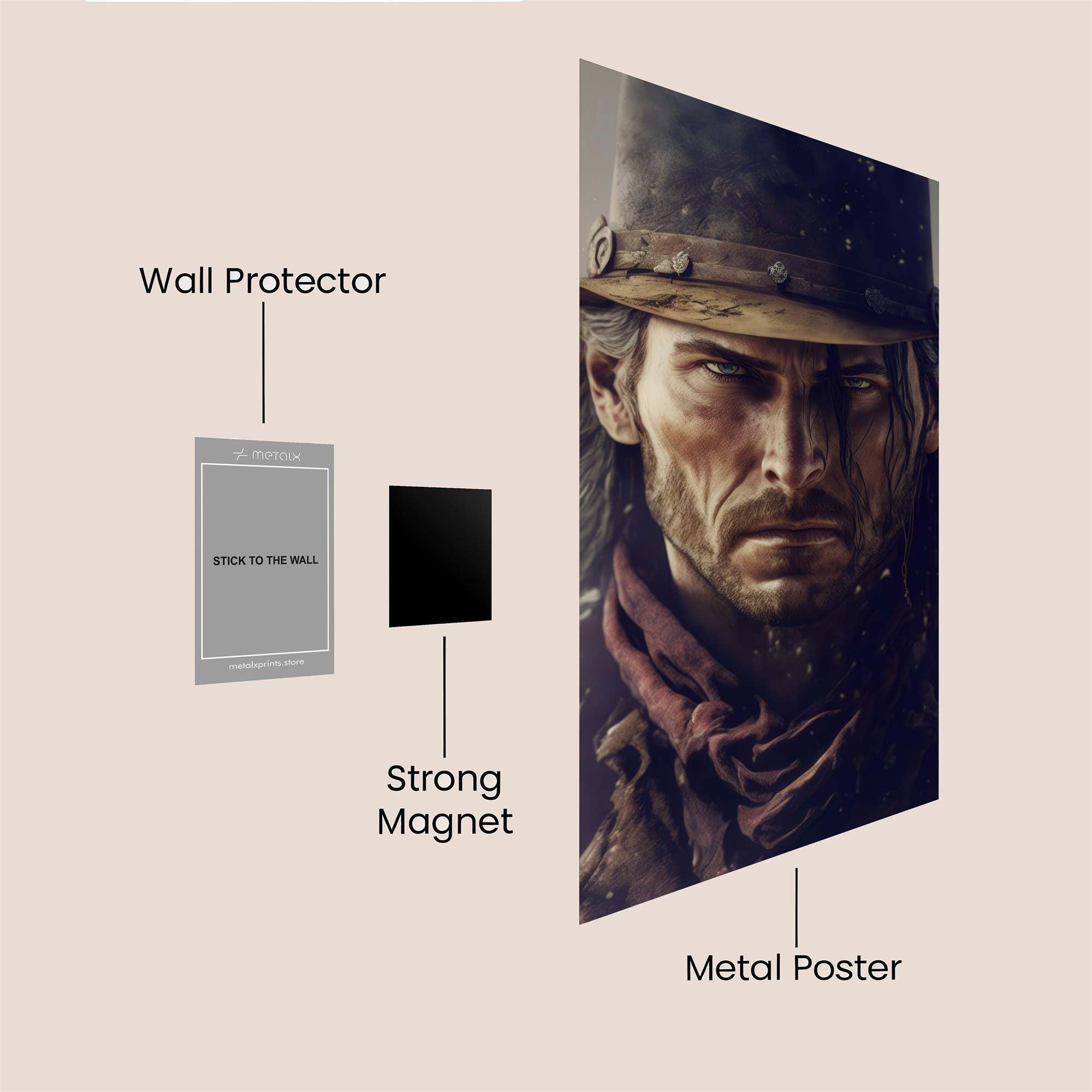 Sheriff Grit Safe Wall Magnetic / M
