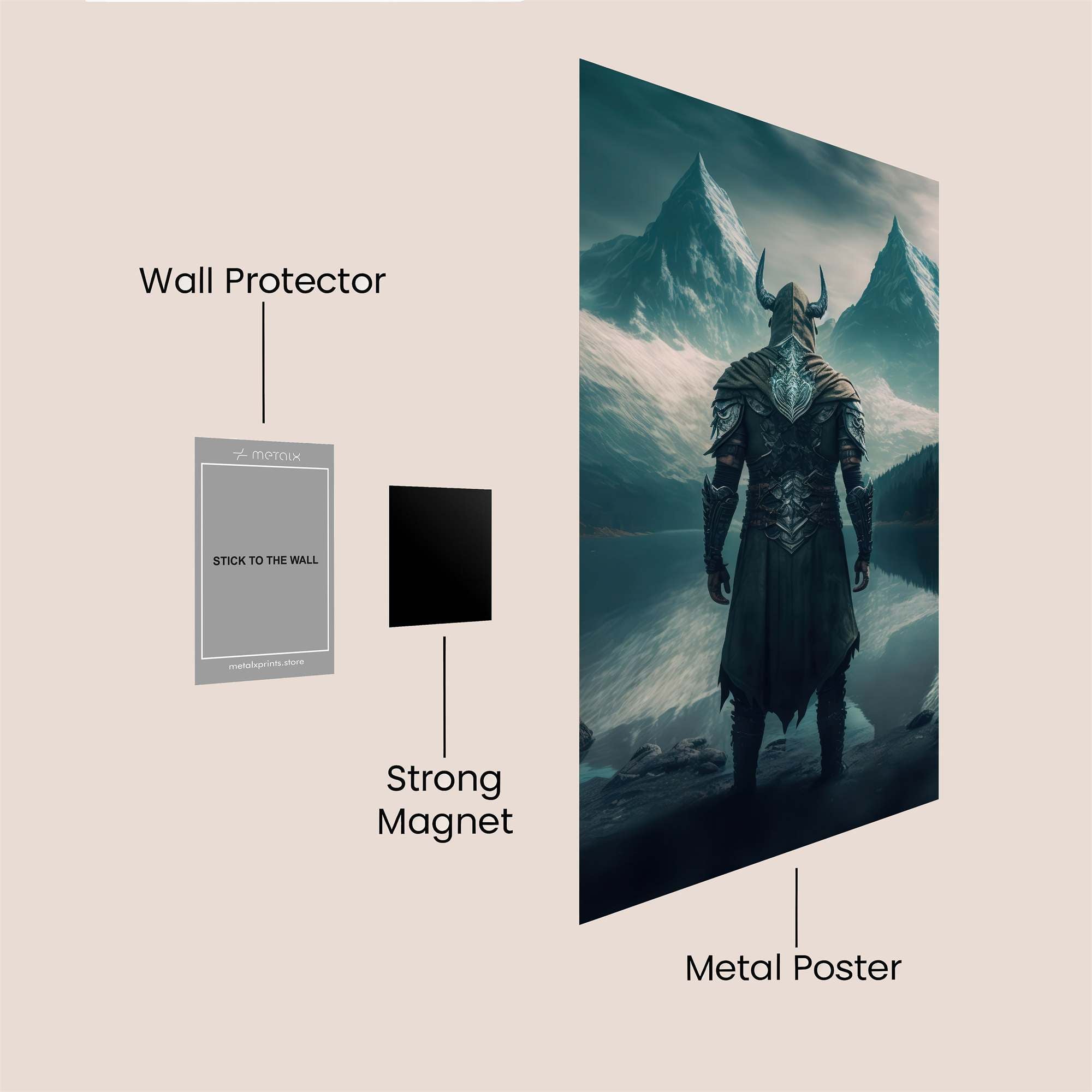 Viking Solitude Safe Wall Magnetic / M
