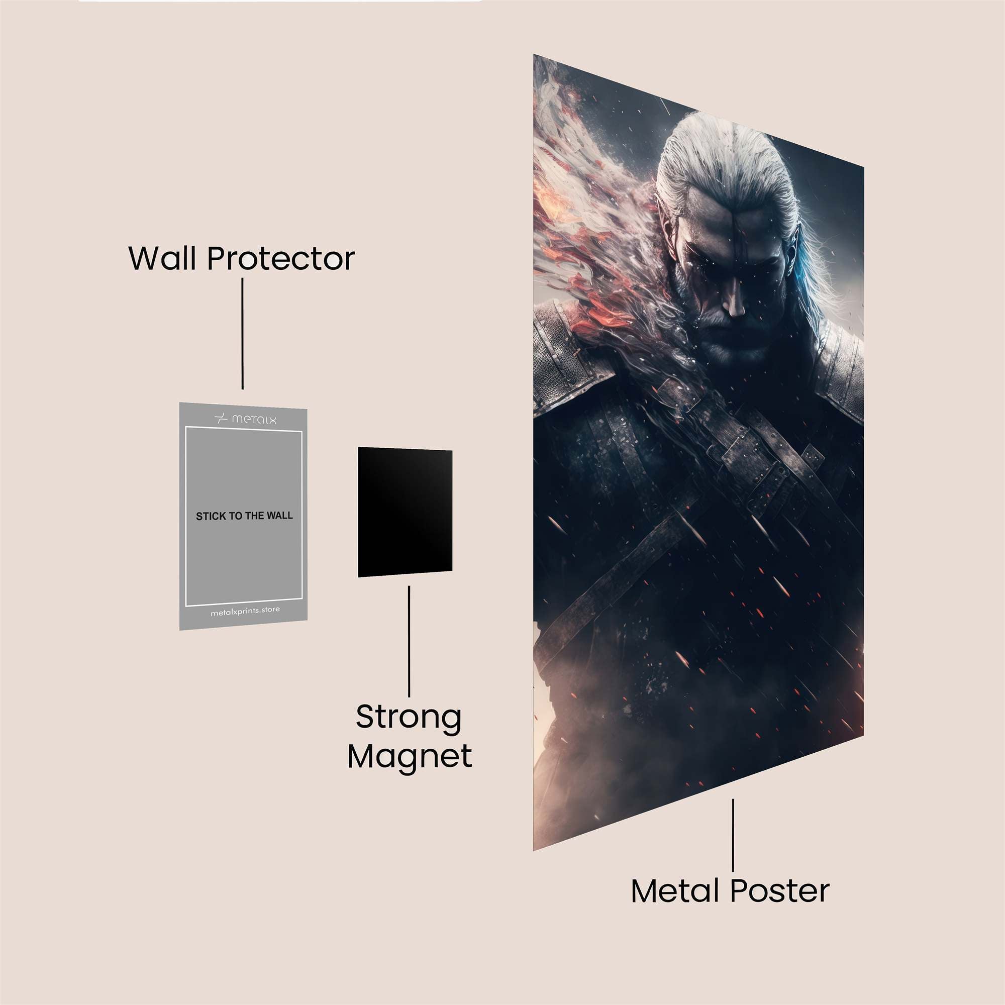 Geralt Enflamed Safe Wall Magnetic / M