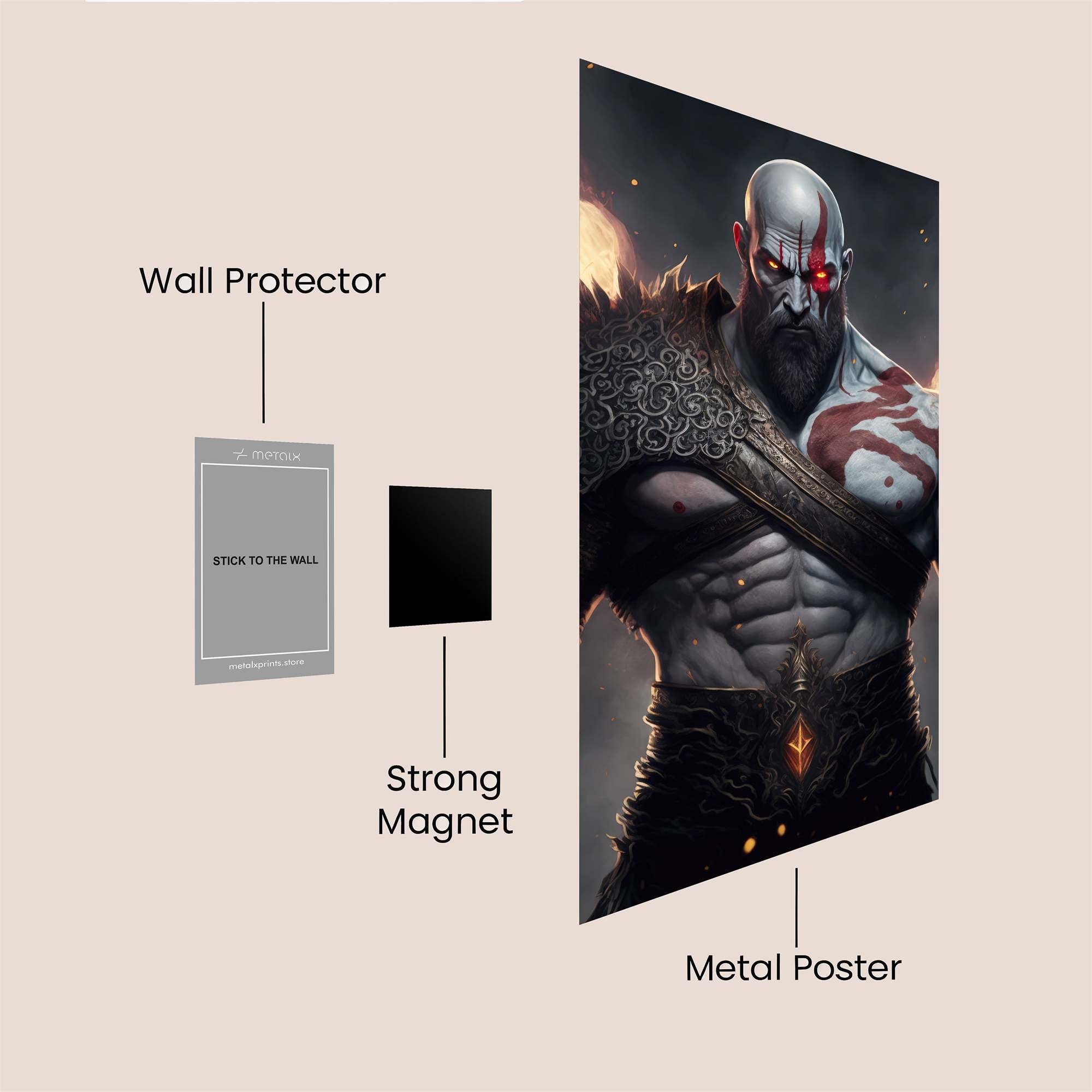Kratos Fierce Safe Wall Magnetic / M