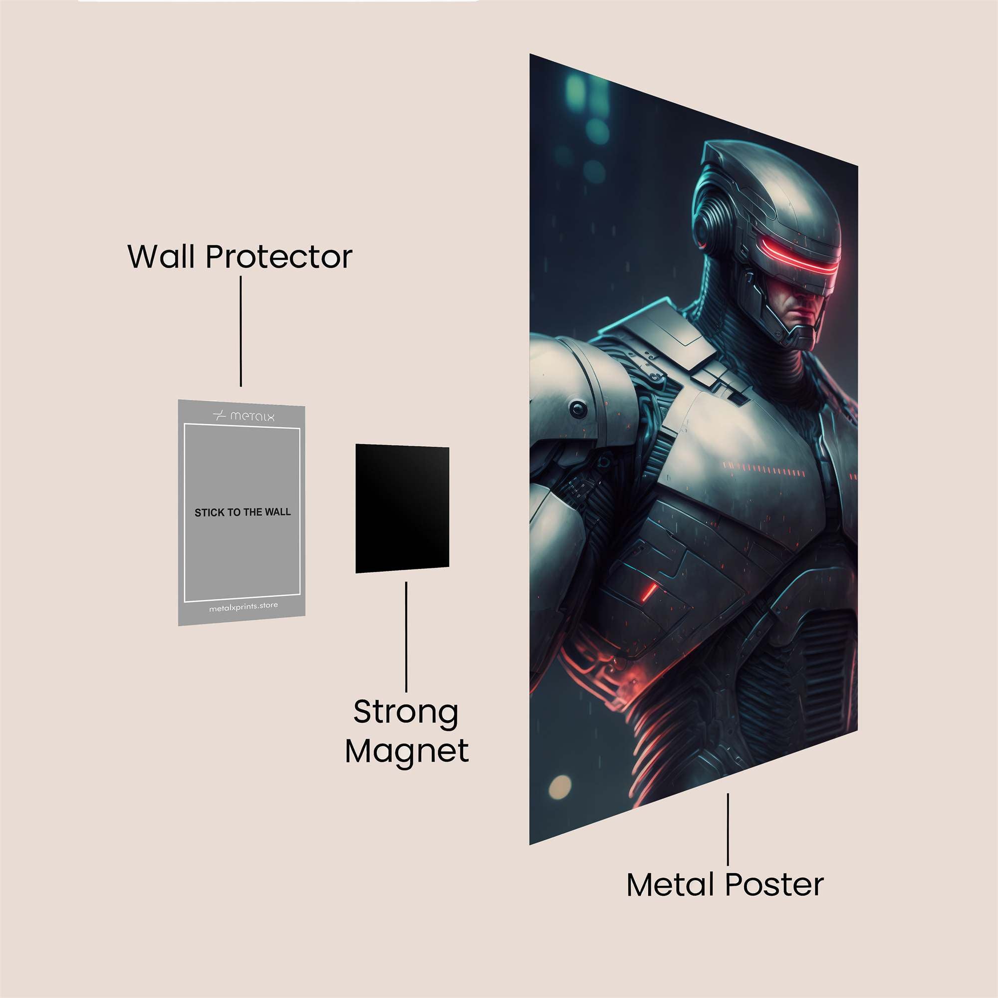 Robo Enigma Safe Wall Magnetic / M