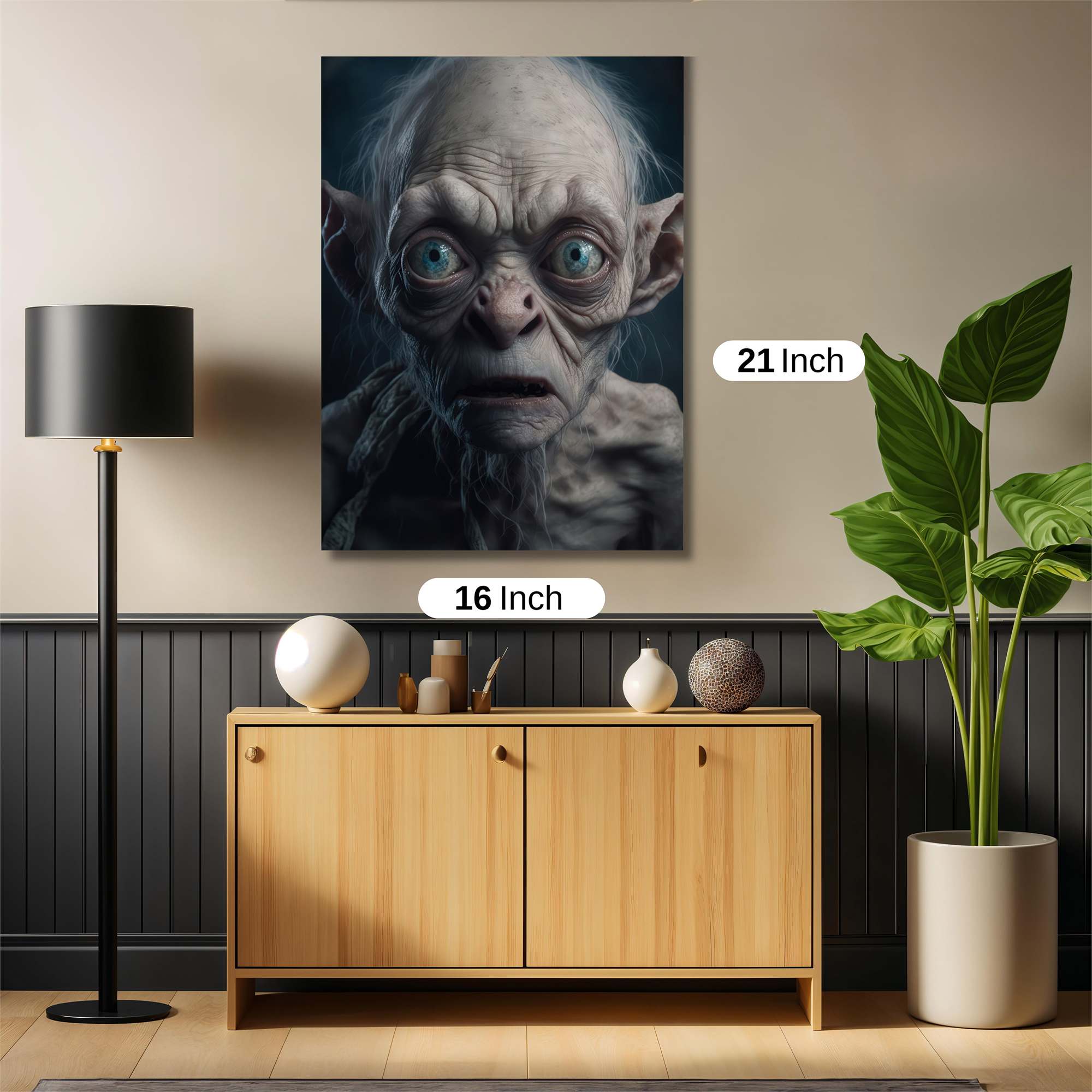 Gollum Wistful Safe Wall Magnetic / M