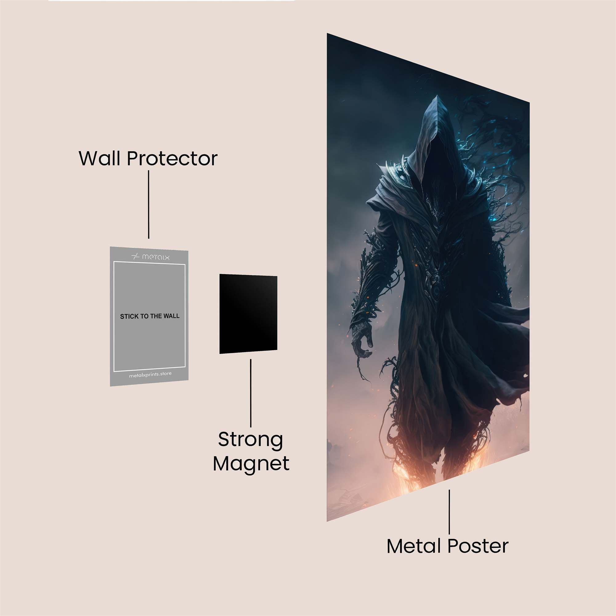 Grim Elegance Safe Wall Magnetic / M