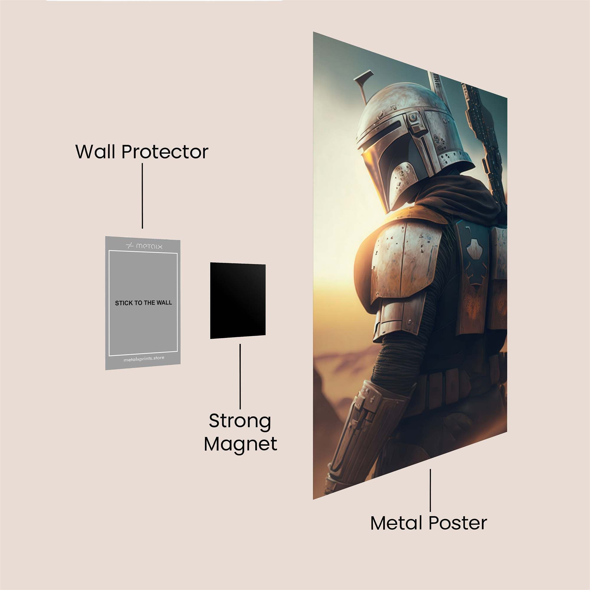 Mando Twilight Safe Wall Magnetic / M