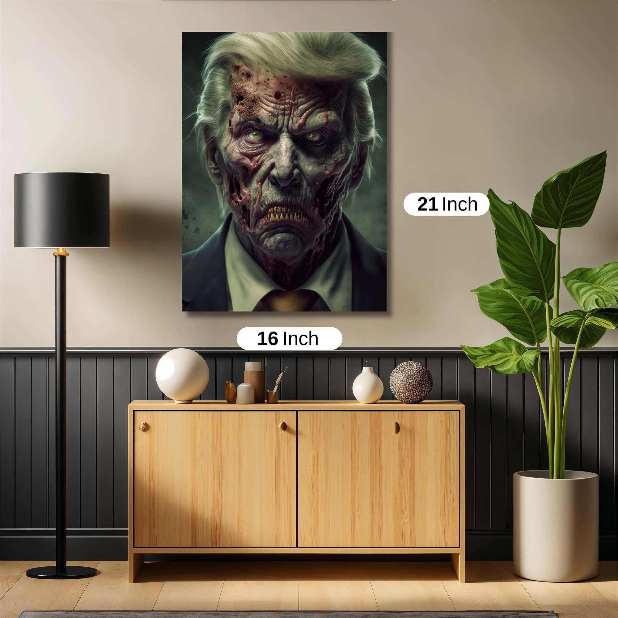 Zombie Politician Safe Wall Magnetic / M