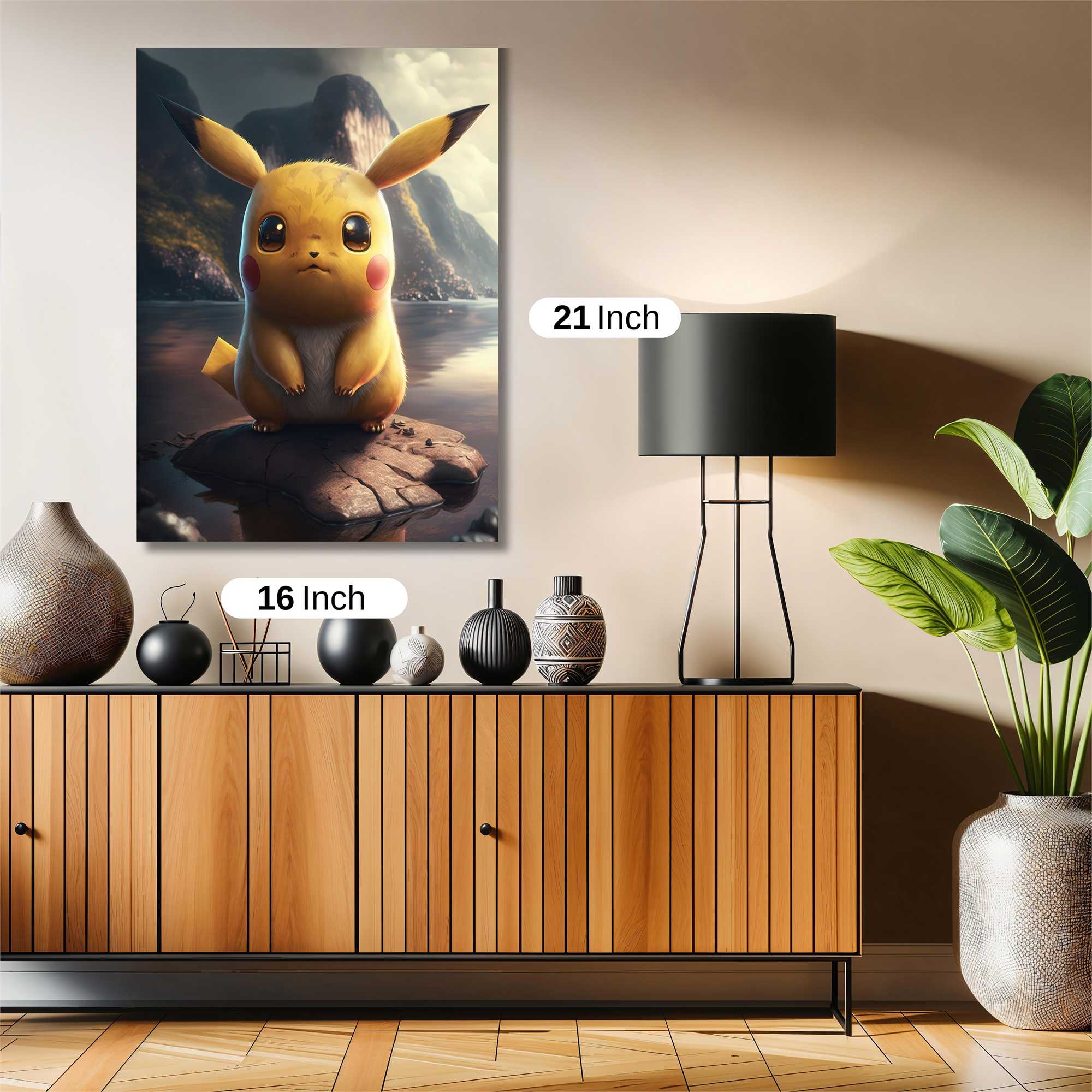 Pikachu Pensive Safe Wall Magnetic / M