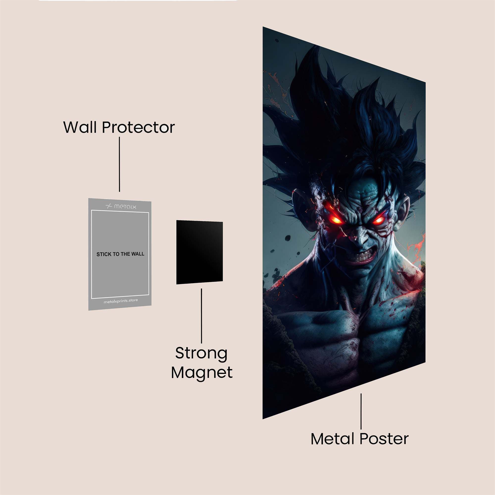 Goku Menace Safe Wall Magnetic / M