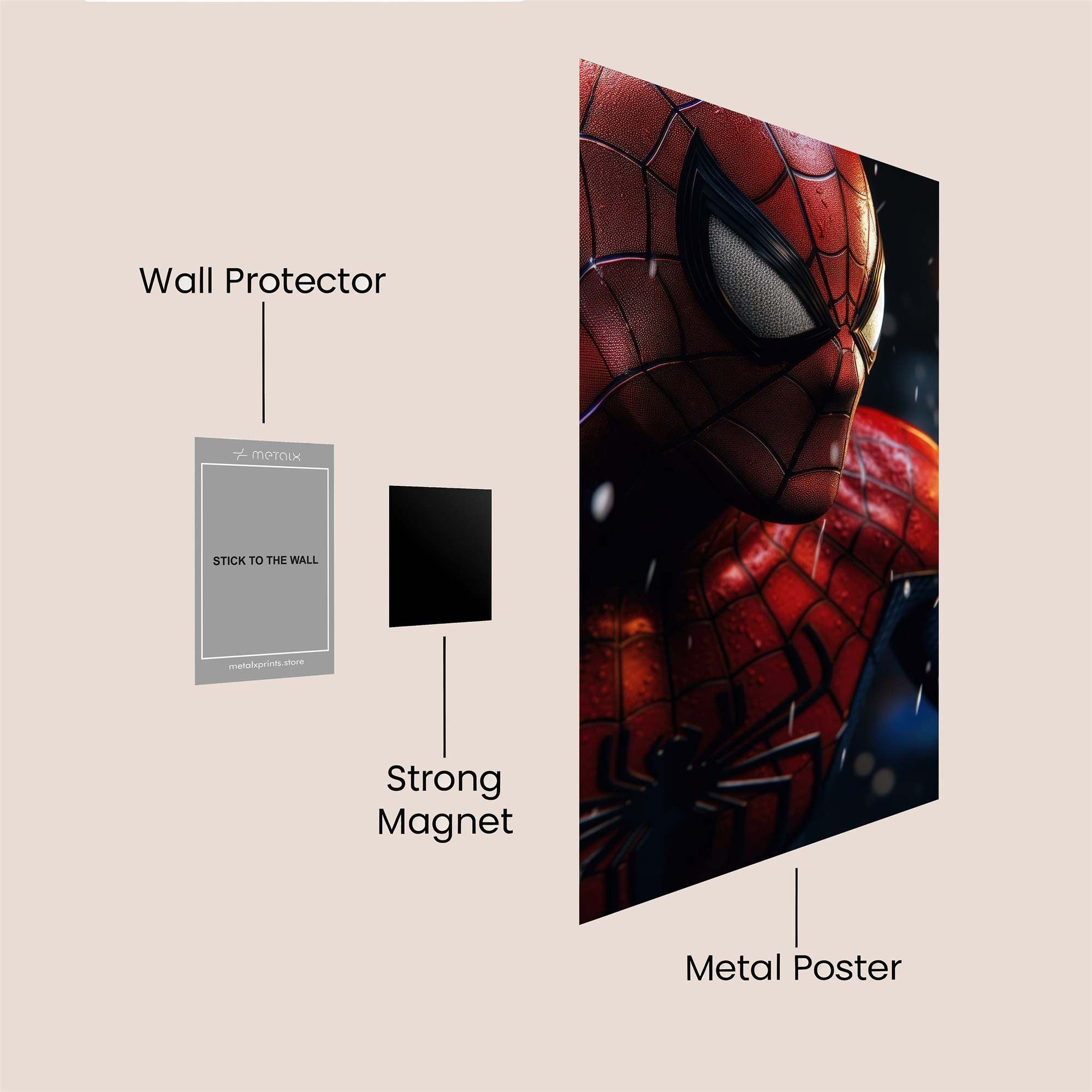 Spider-Reflective Safe Wall Magnetic / M
