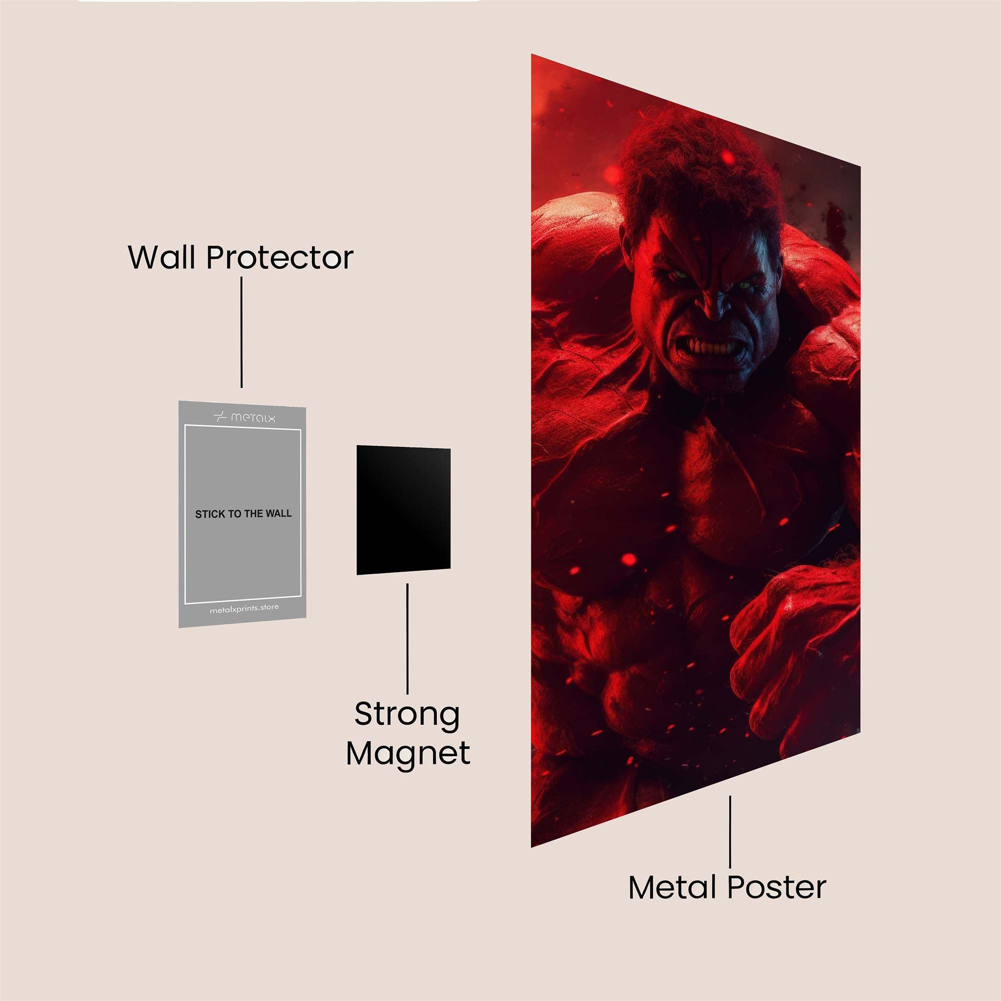 Hulk Rage Safe Wall Magnetic / M