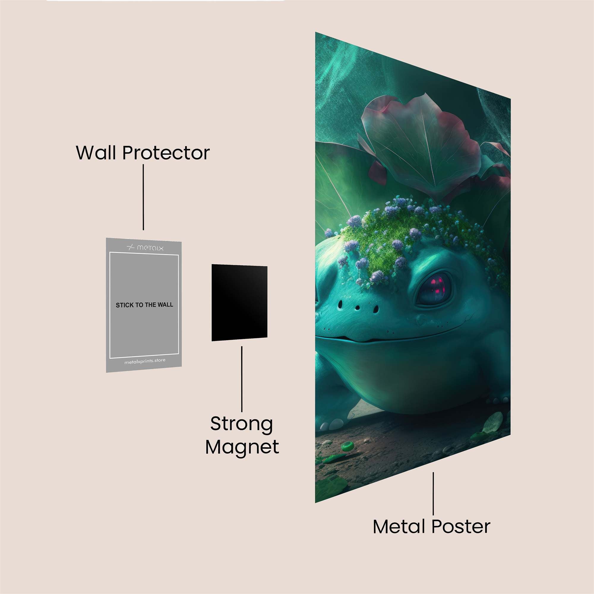 Venusaur Mystic Safe Wall Magnetic / M