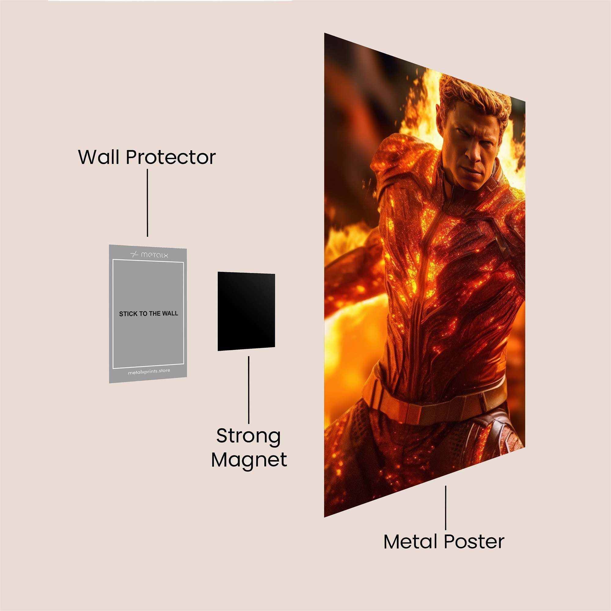 Firebrand Fury Safe Wall Magnetic / M