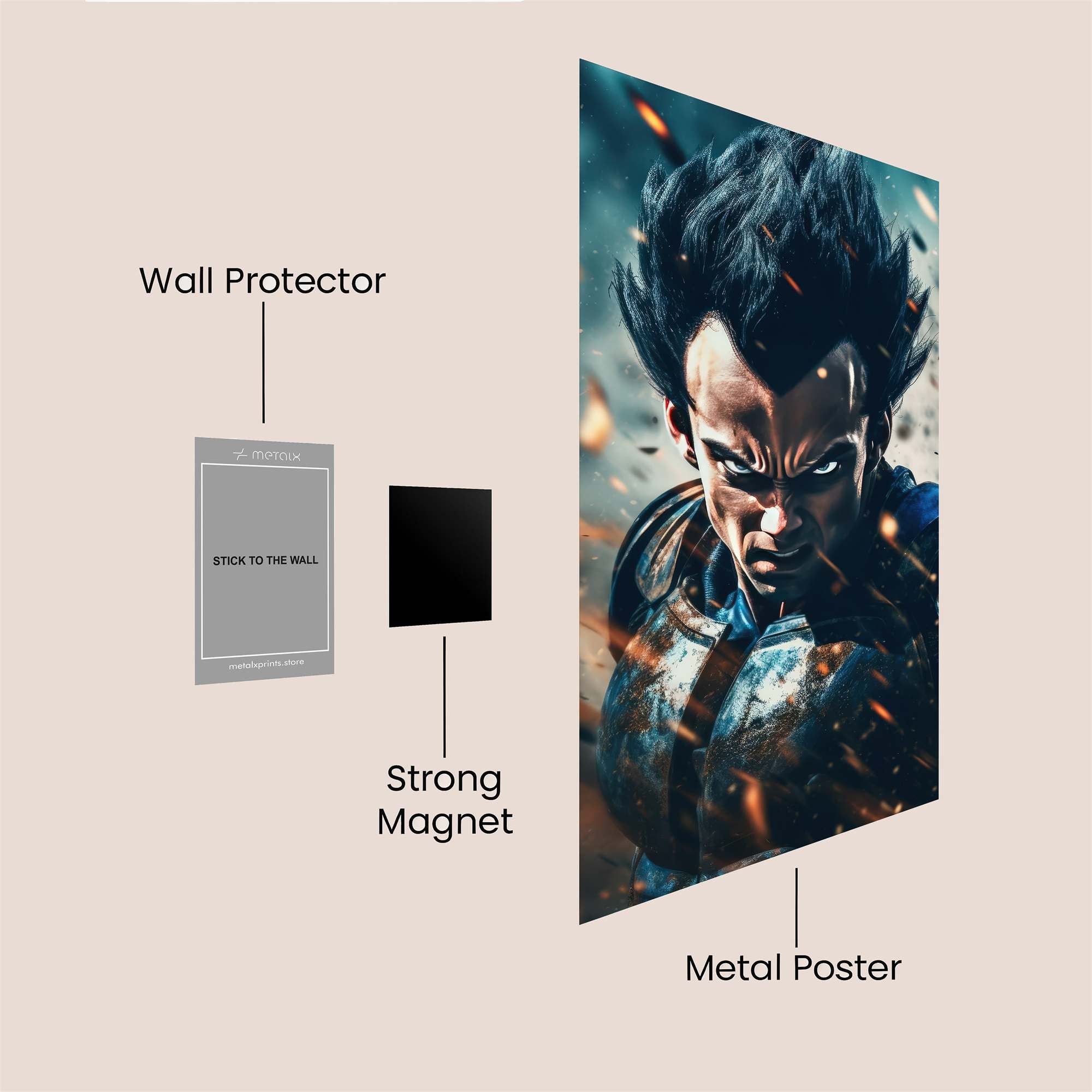 Vegeta Valor Safe Wall Magnetic / M
