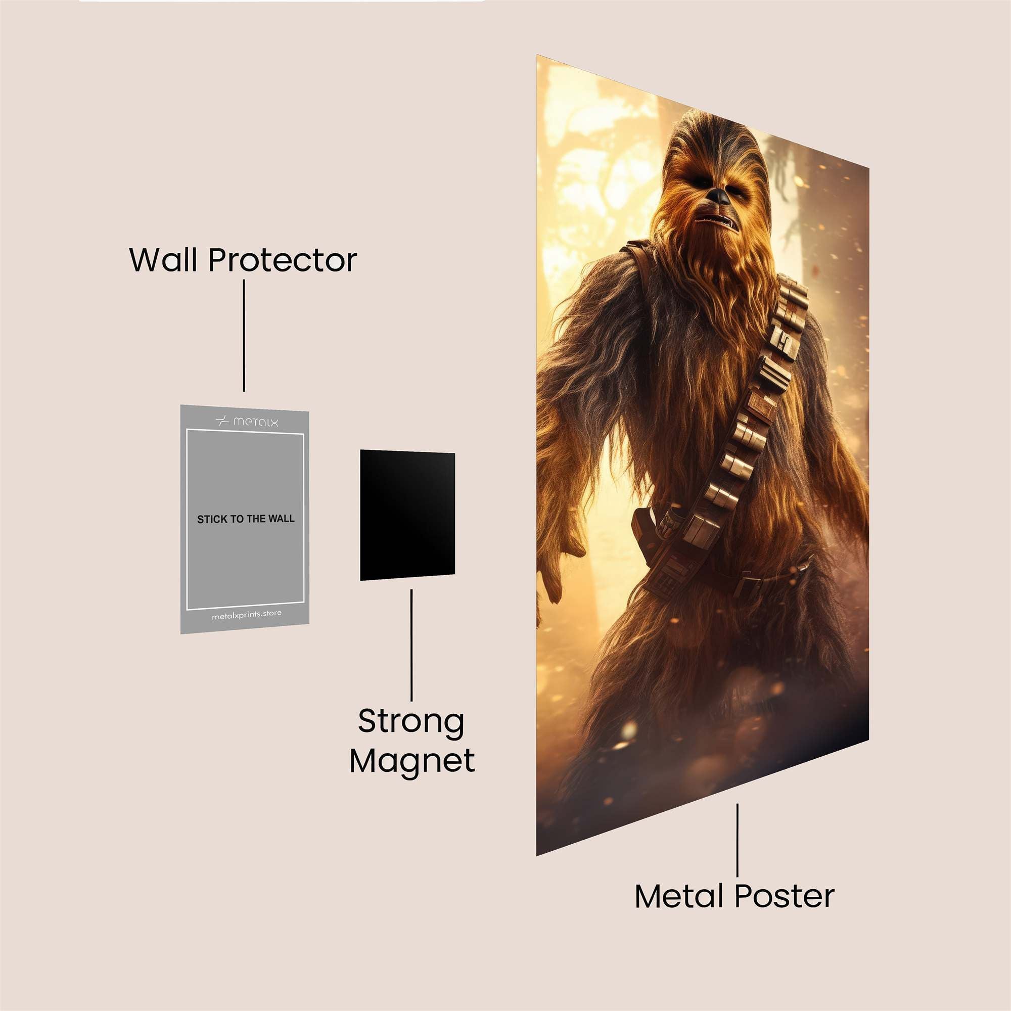 Chewbacca Radiant Safe Wall Magnetic / M