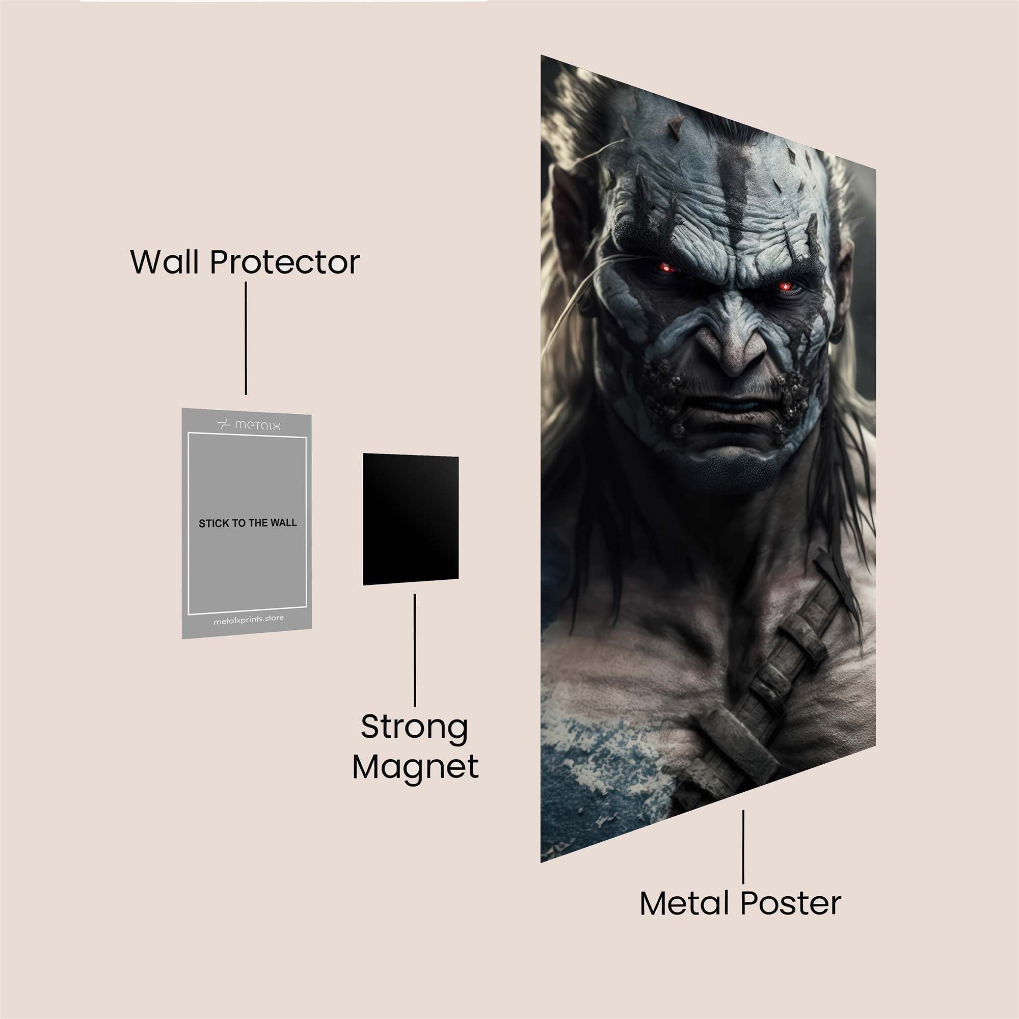 Durotan Ferocious Safe Wall Magnetic / M