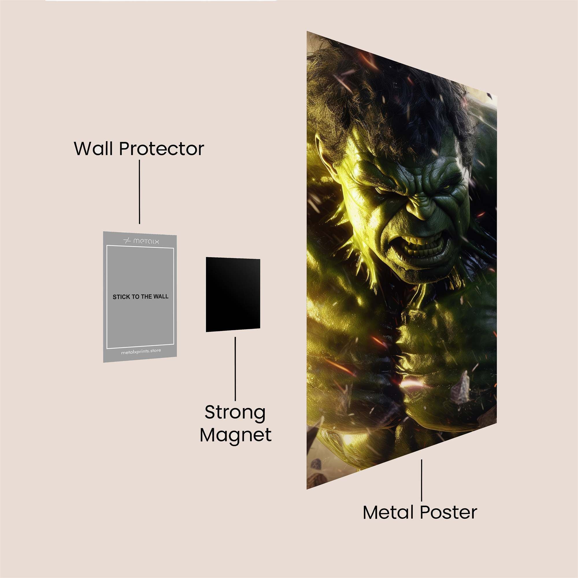 Hulk Rampage Safe Wall Magnetic / M