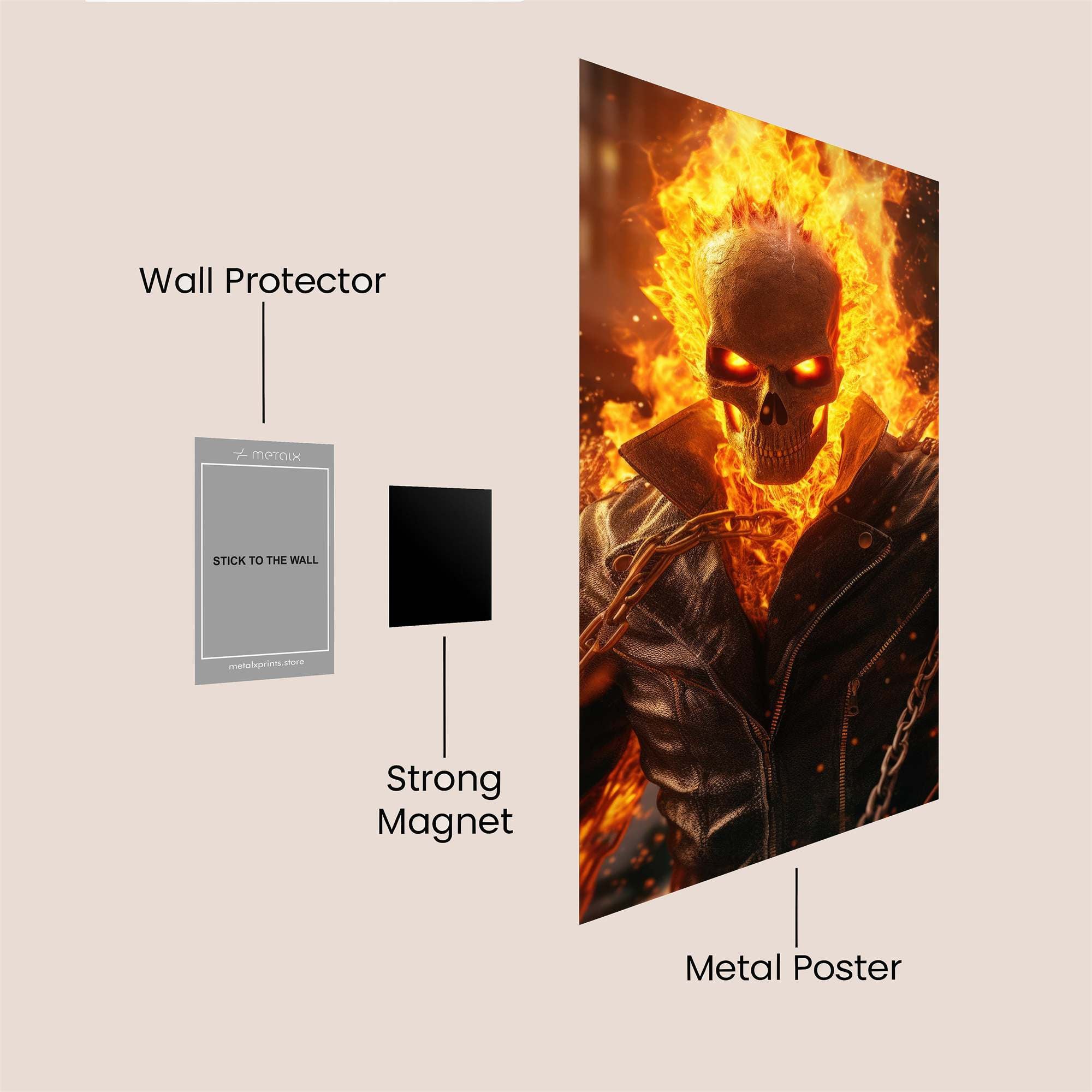 GhostRider Inferno Safe Wall Magnetic / M