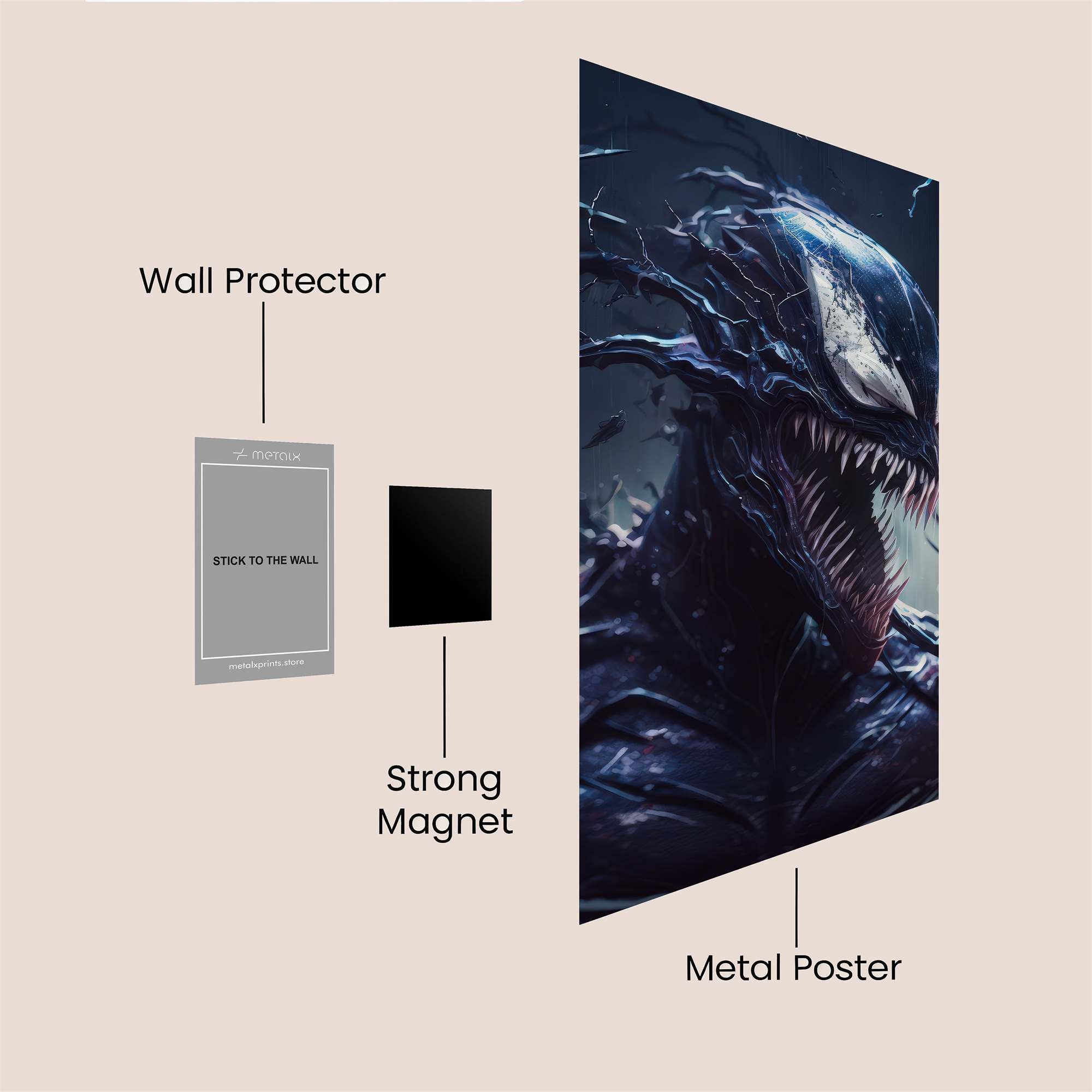 Venom Menace Safe Wall Magnetic / M