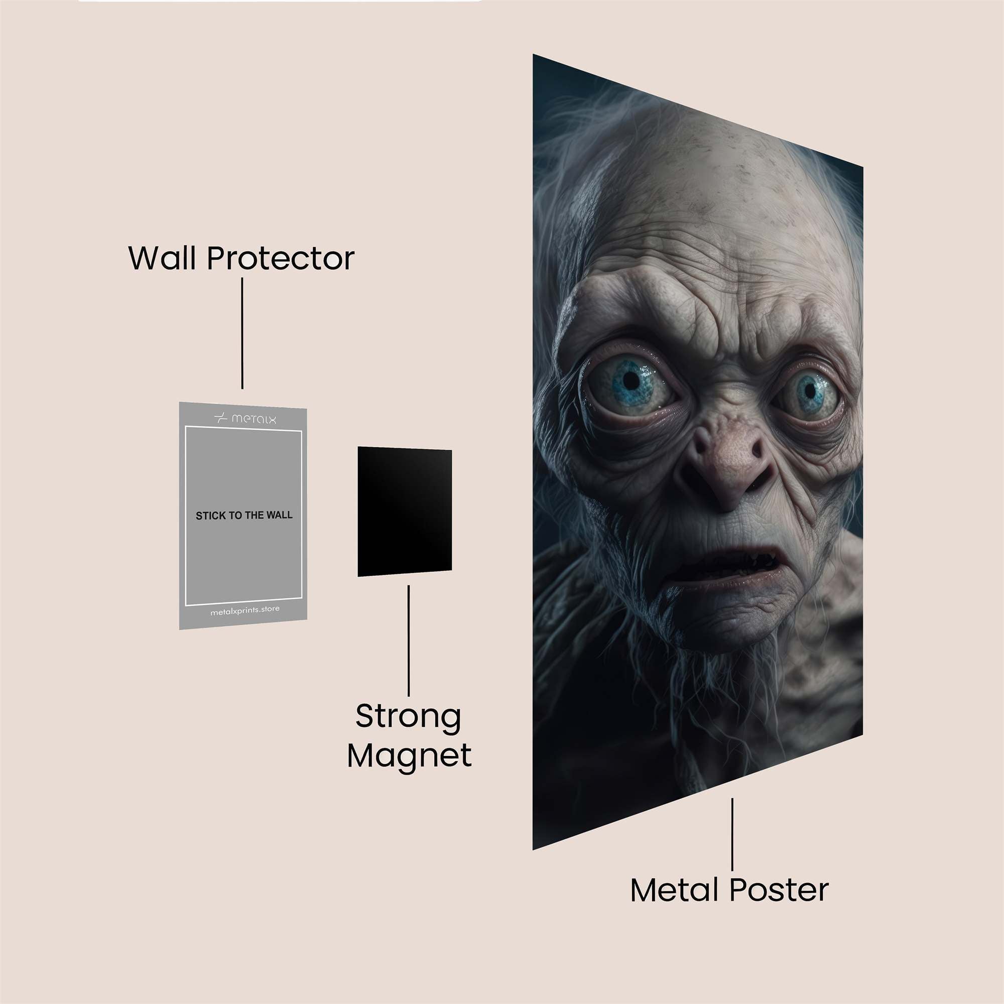 Gollum Gloom Safe Wall Magnetic / M