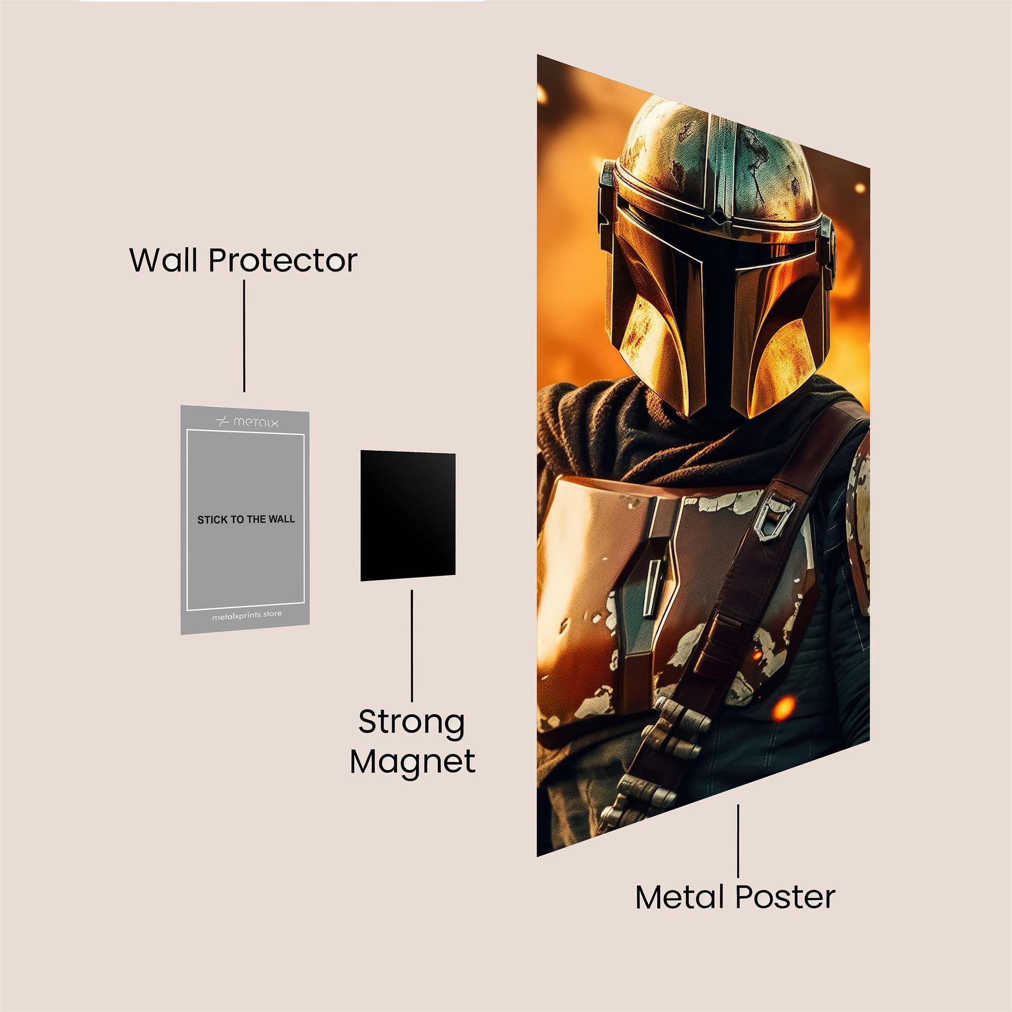 Mando Blaze Safe Wall Magnetic / M