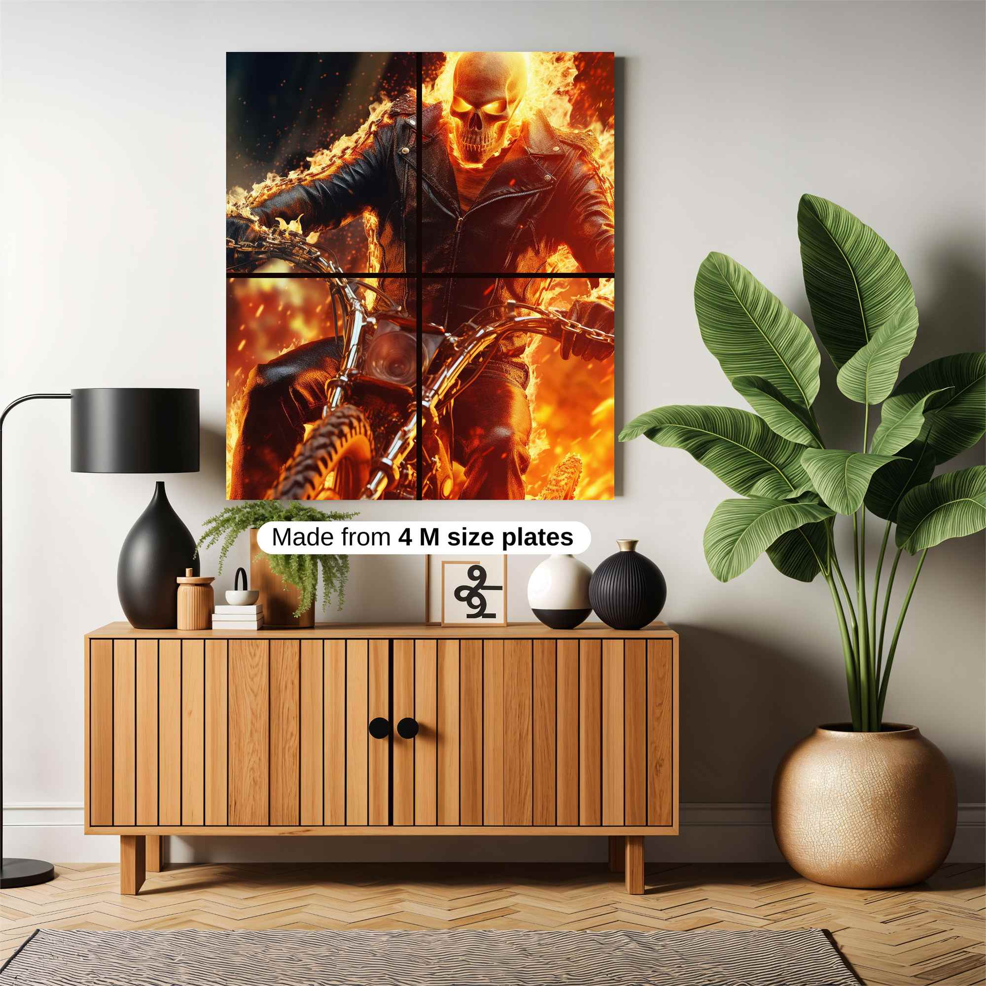 Ghost Rider - Fiery Safe Wall Magnetic / M