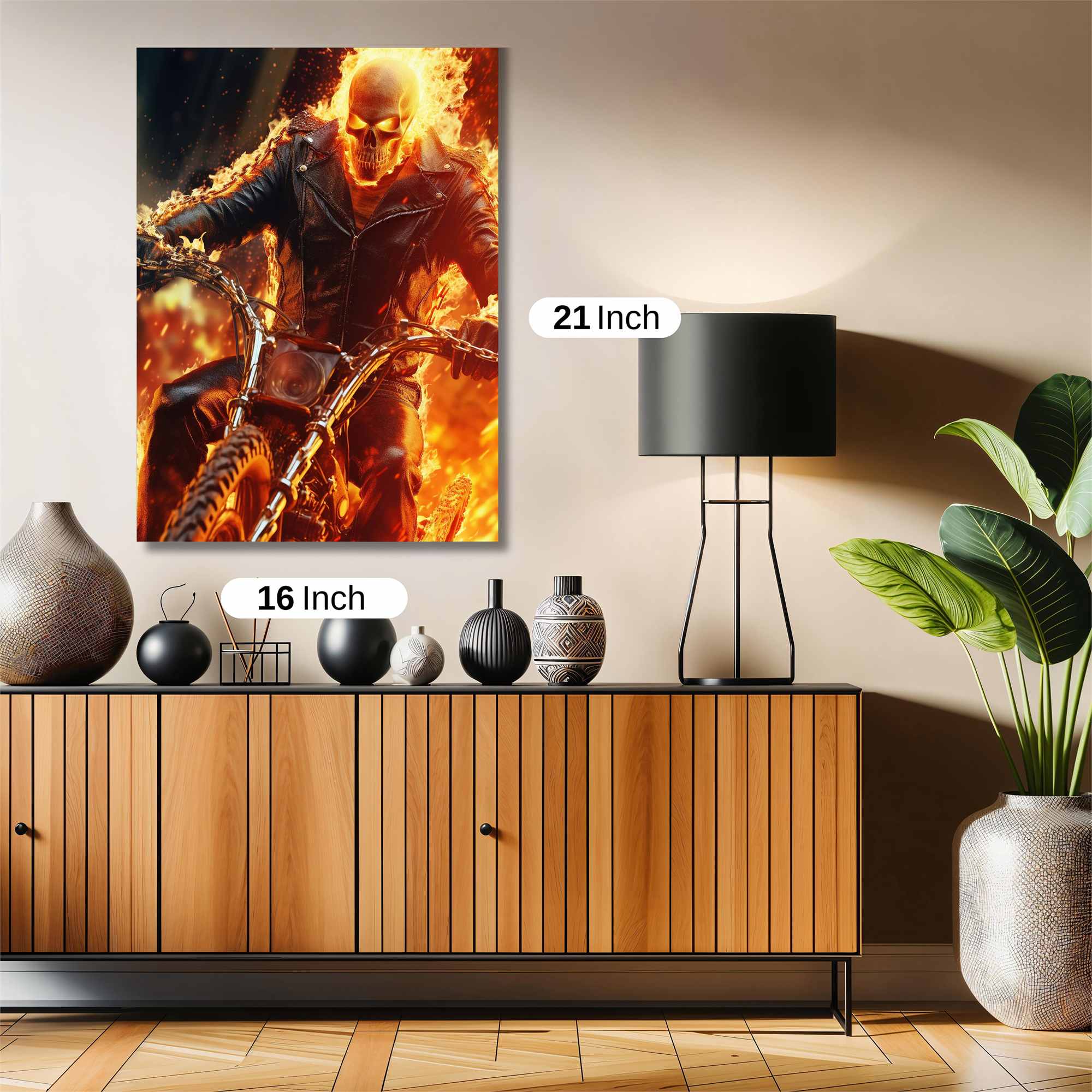 Ghost Rider - Fiery Safe Wall Magnetic / M