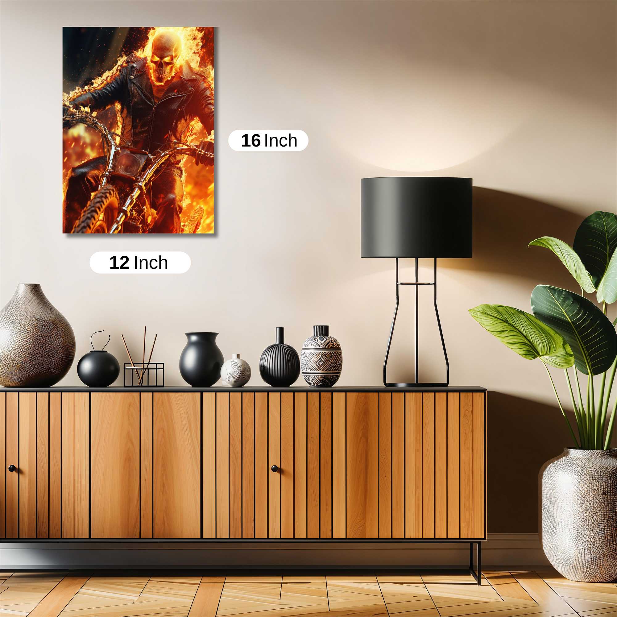 Ghost Rider - Fiery Safe Wall Magnetic / M