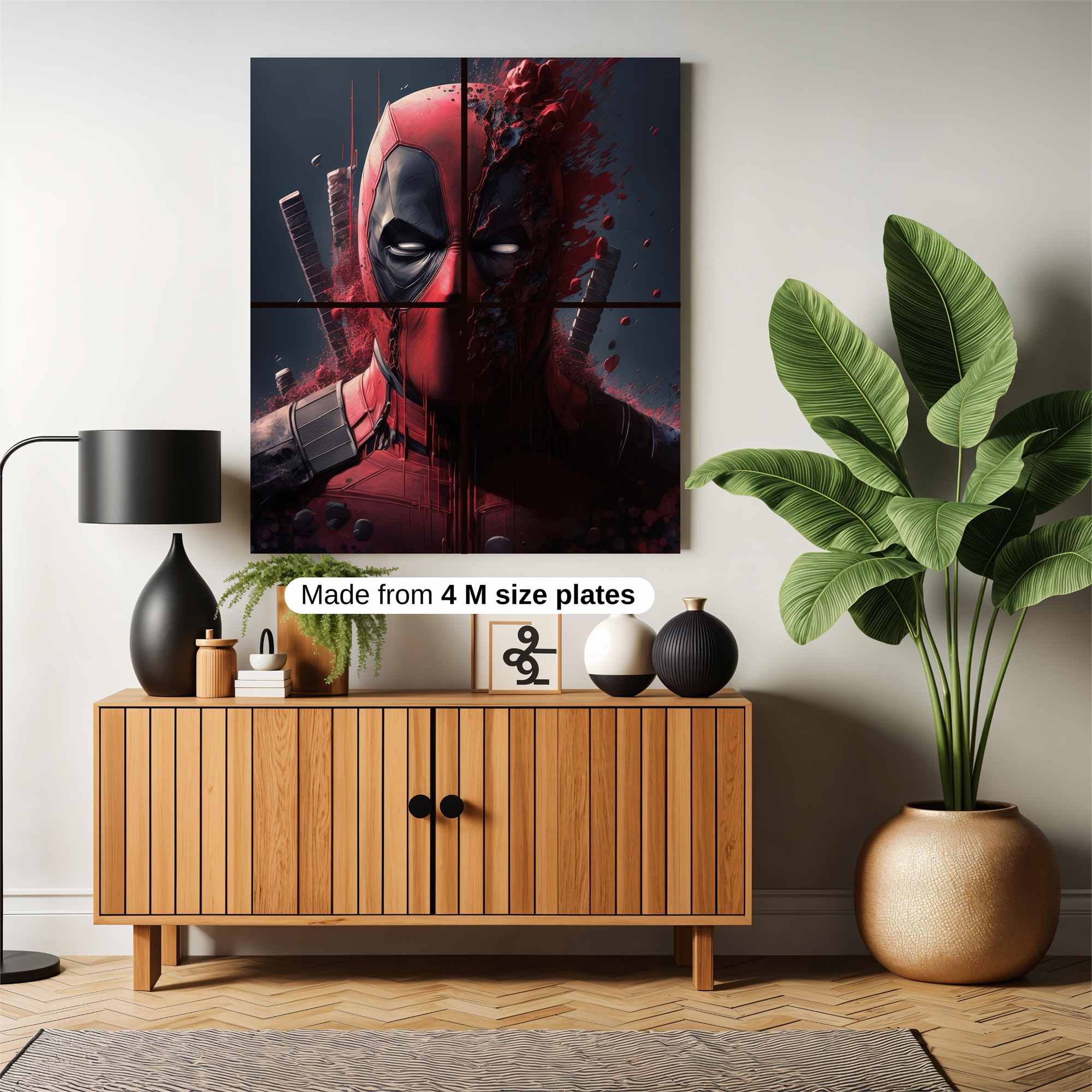 Deadpool Shattered Safe Wall Magnetic / M